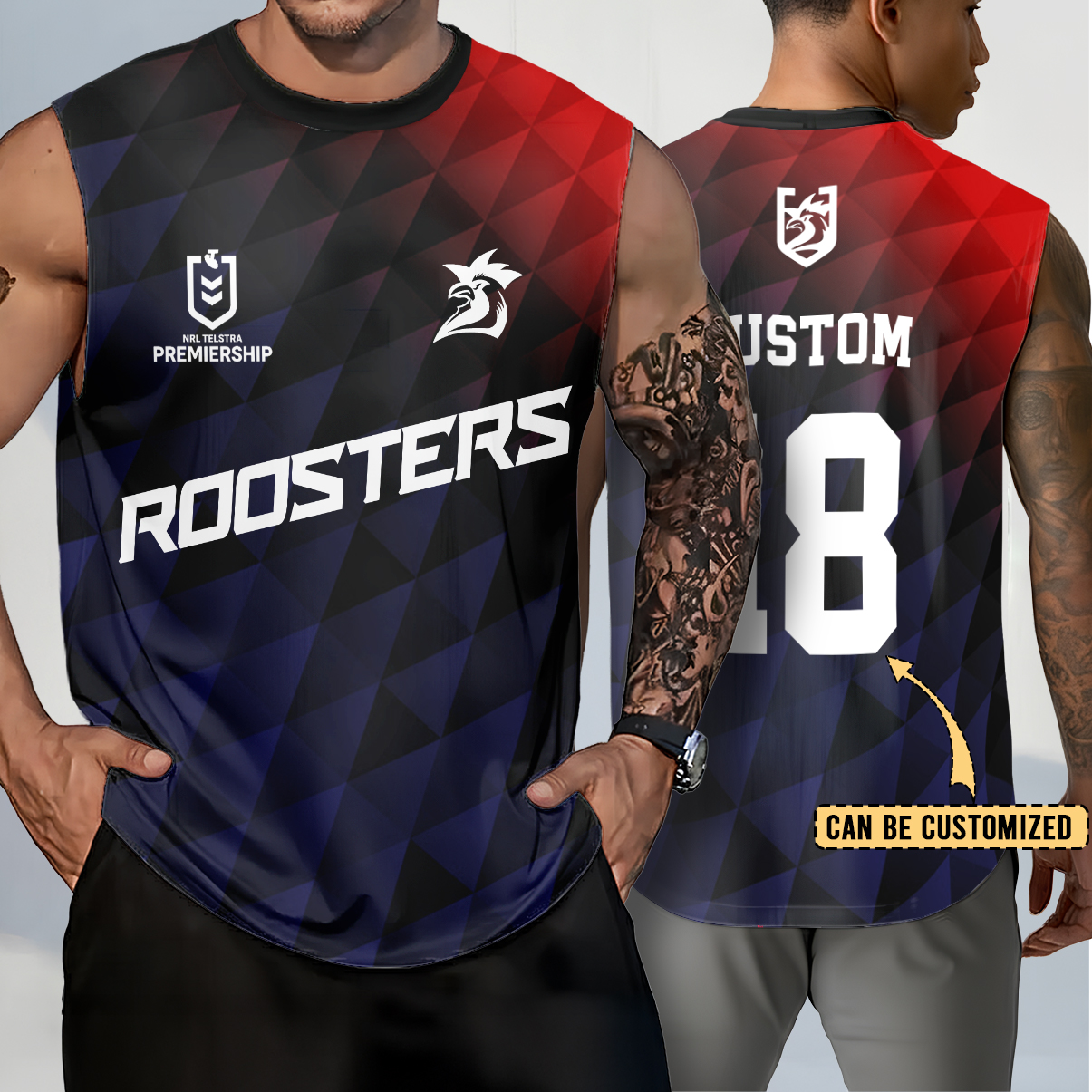 Auspiritmerch Sydney Roosters Personalized Tank Top Gift For Fans