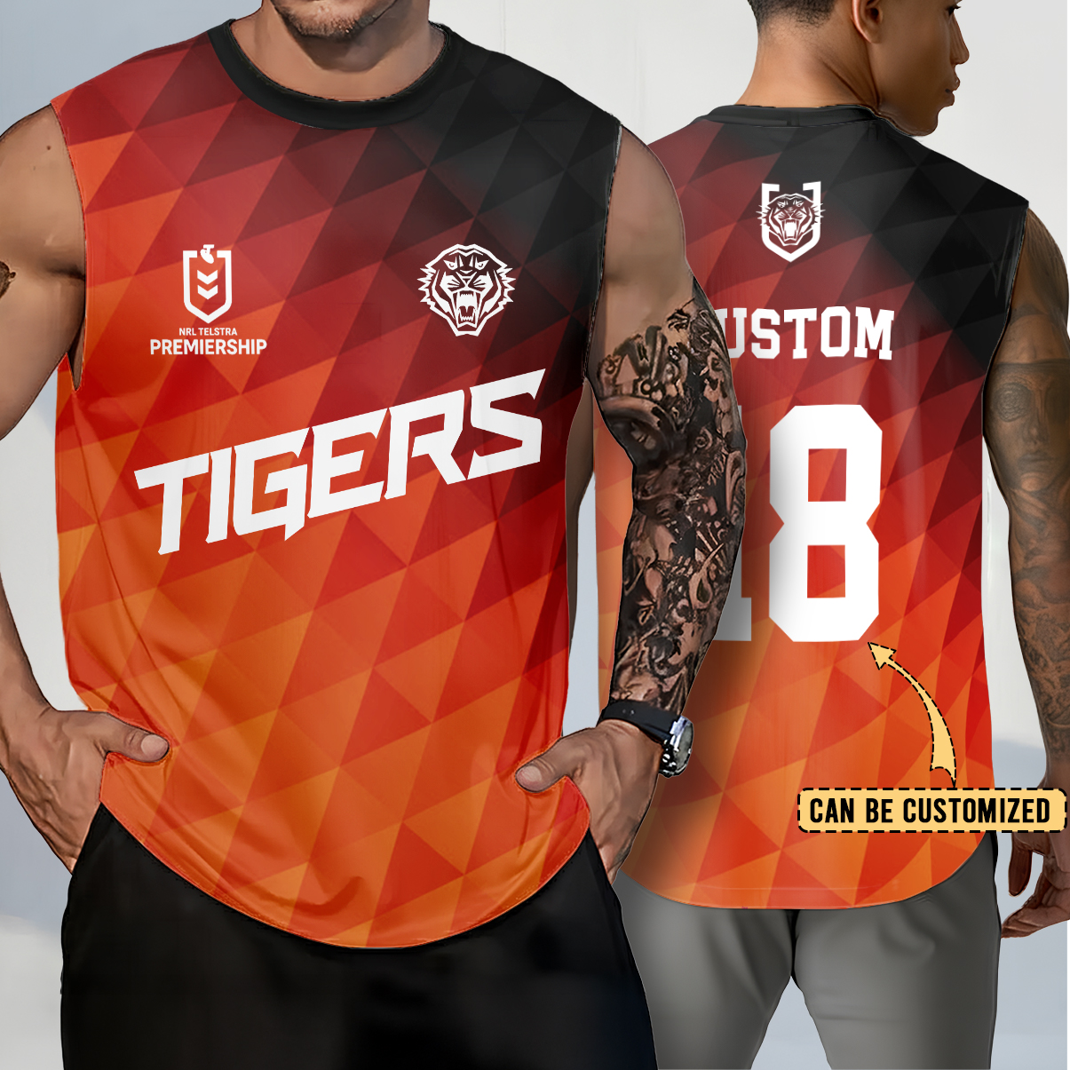 Auspiritmerch Wests Tigers Personalized Tank Top Gift For Fans