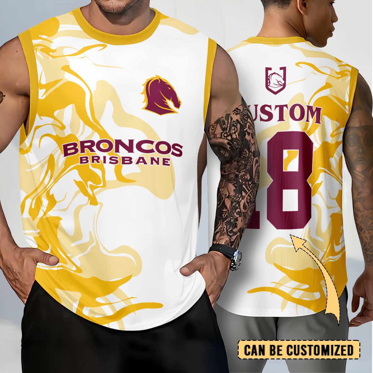 Auspiritmerch Brisbane Broncos Personalized Tank Top Gift For Fans
