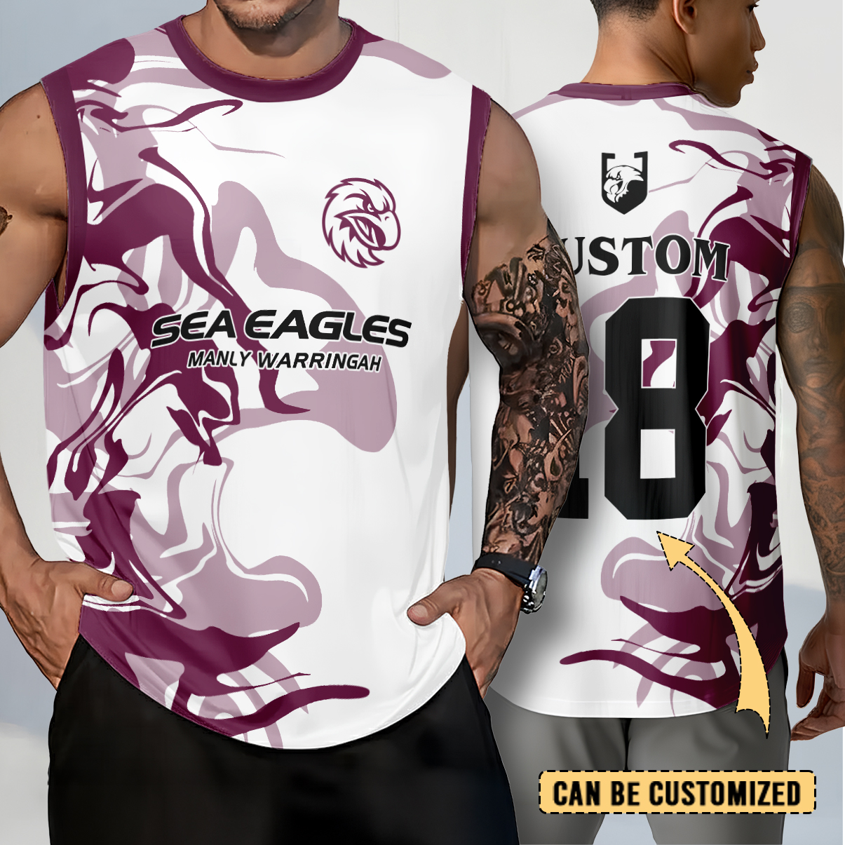 Auspiritmerch Manly Warringah Sea Eagles Personalized Tank Top Gift For Fans