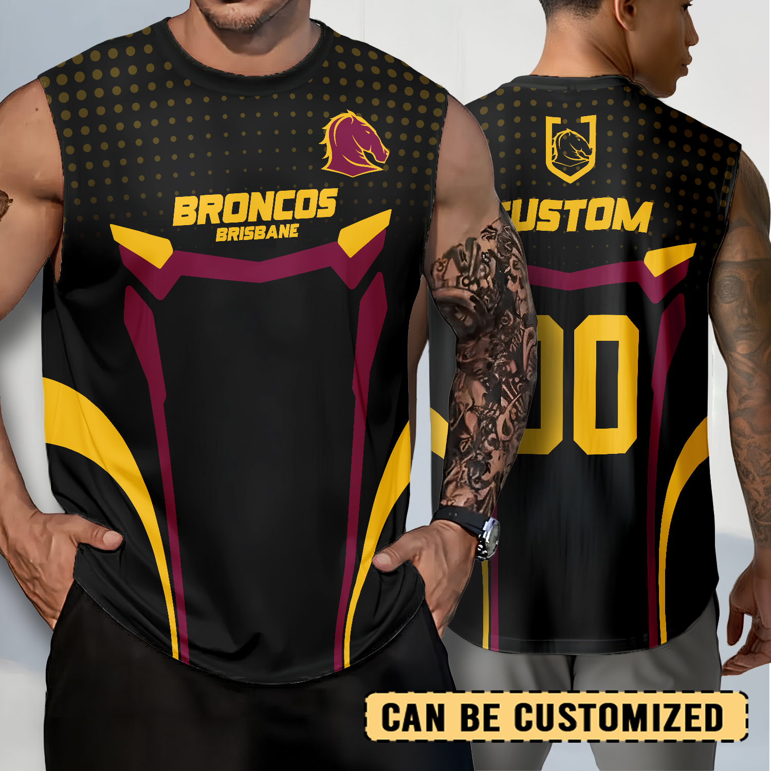 Auspiritmerch Brisbane Broncos Personalized Tank Top Gift For Fans