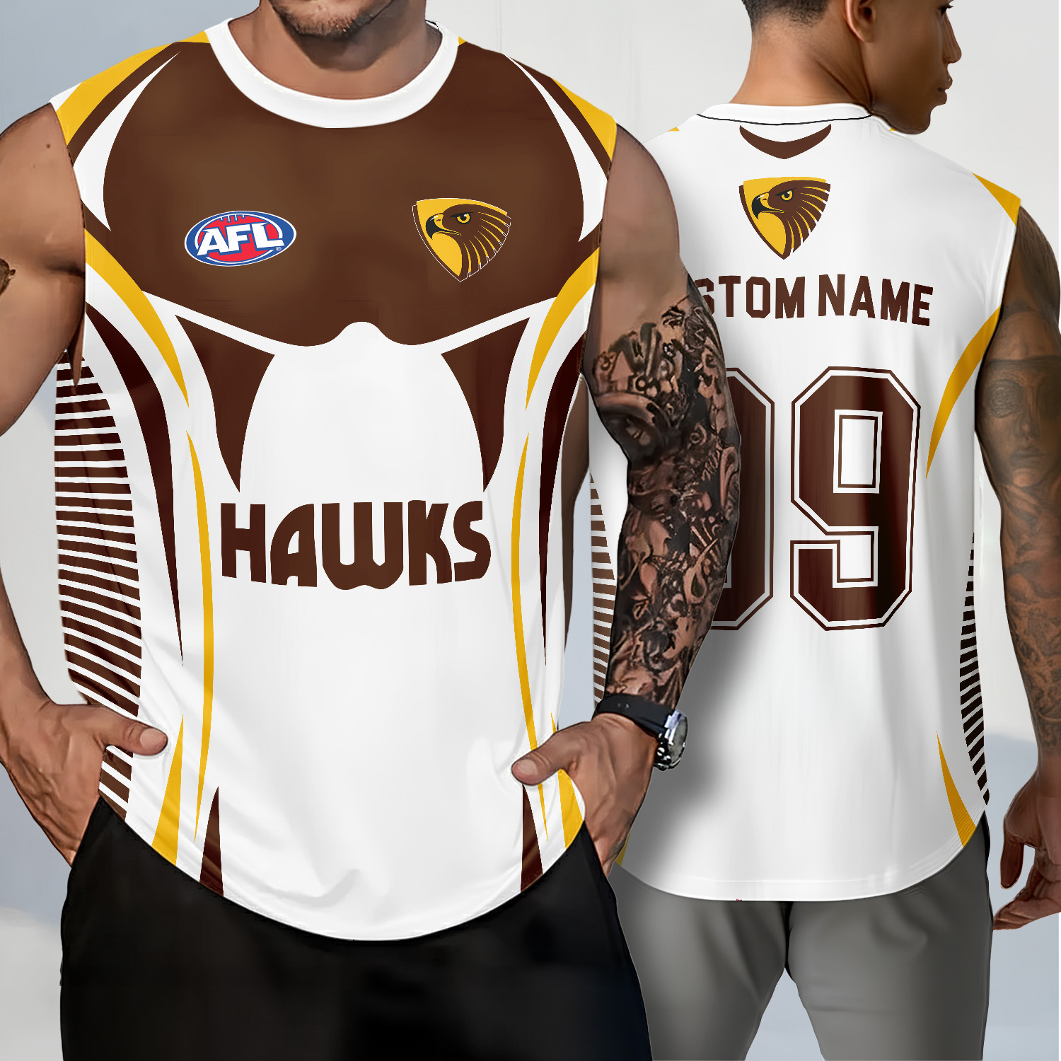 Auspiritmerch Hawthorn Hawks Personalized Tank Top Gift For Fans