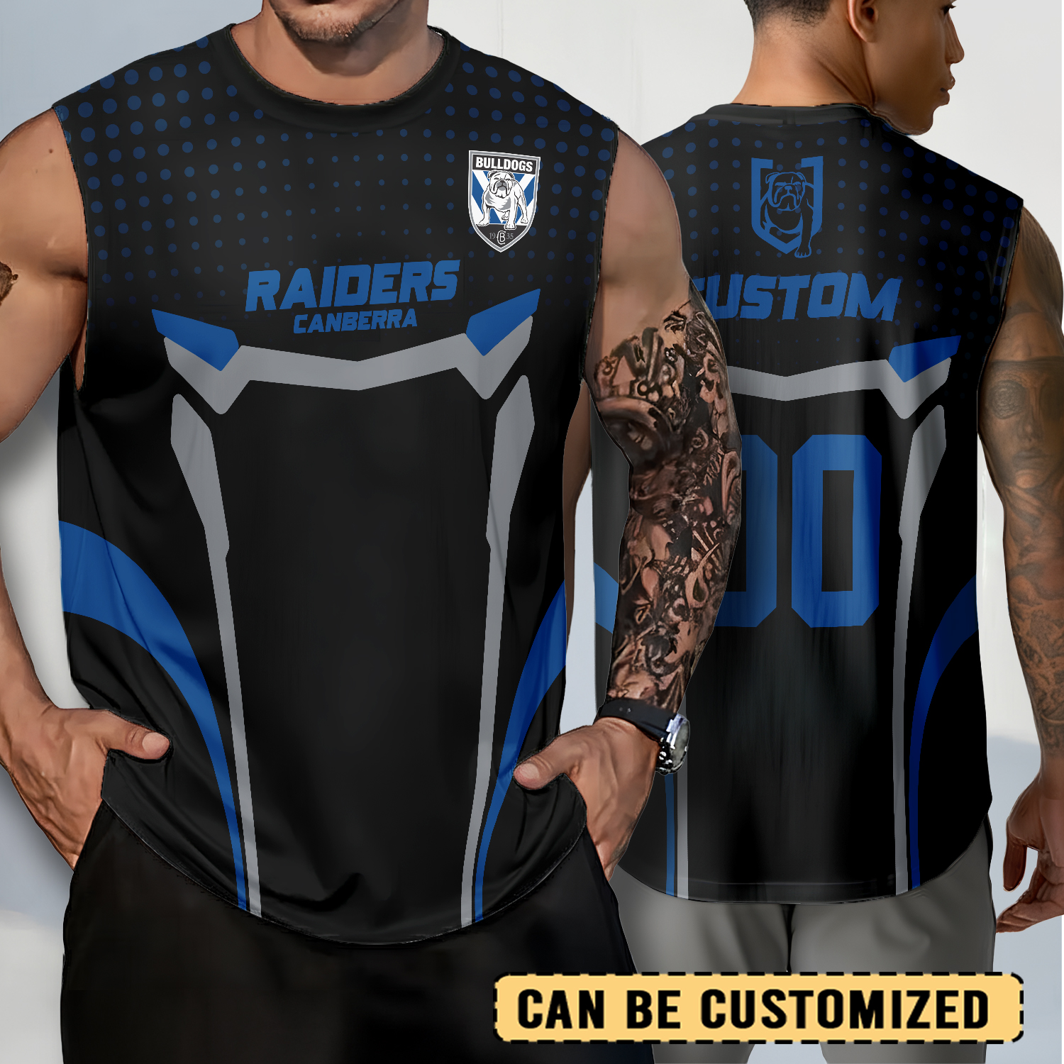 Auspiritmerch Canterbury-Bankstown Bulldogs Personalized Tank Top Gift For Fans