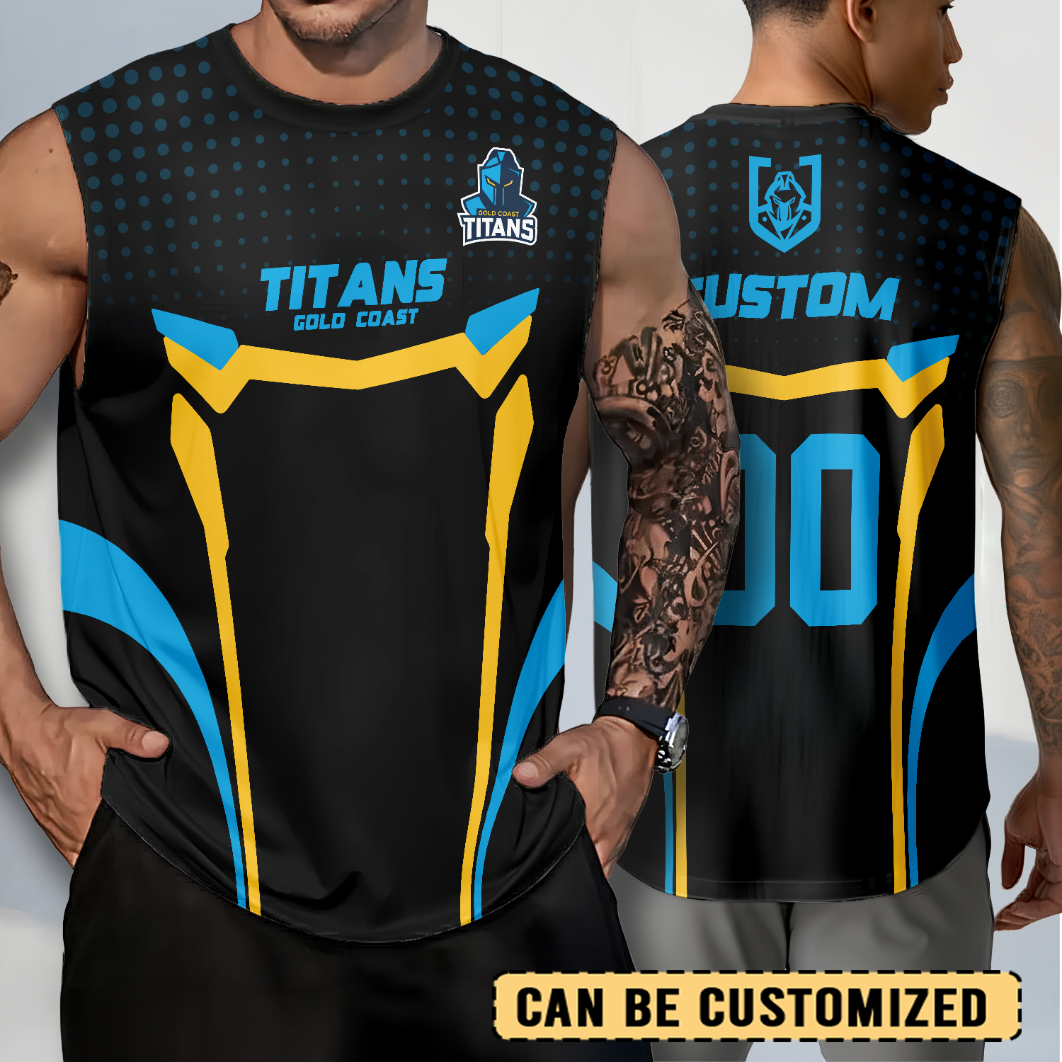 Auspiritmerch Gold Coast Titans Personalized Tank Top Gift For Fans