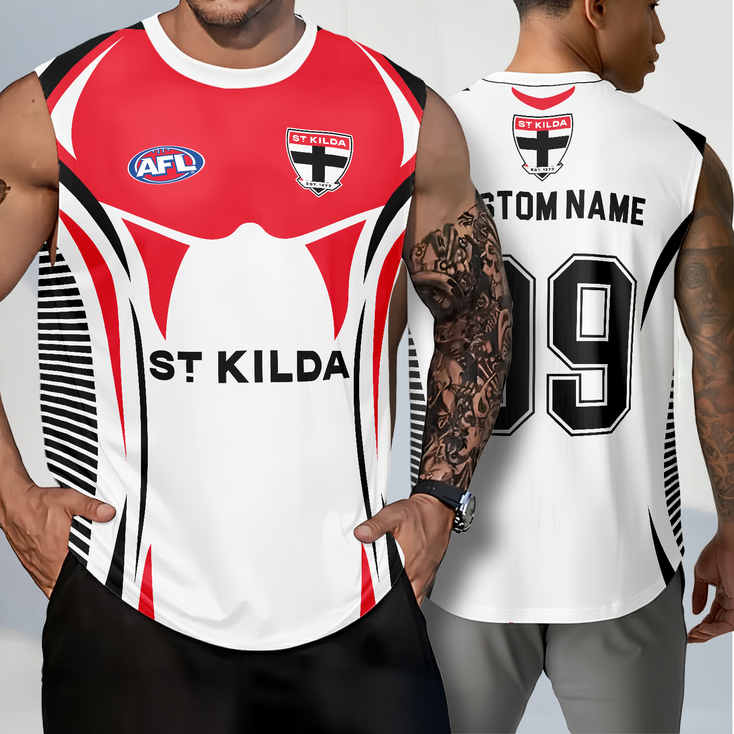 Auspiritmerch St Kilda Saints Personalized Tank Top Gift For Fans