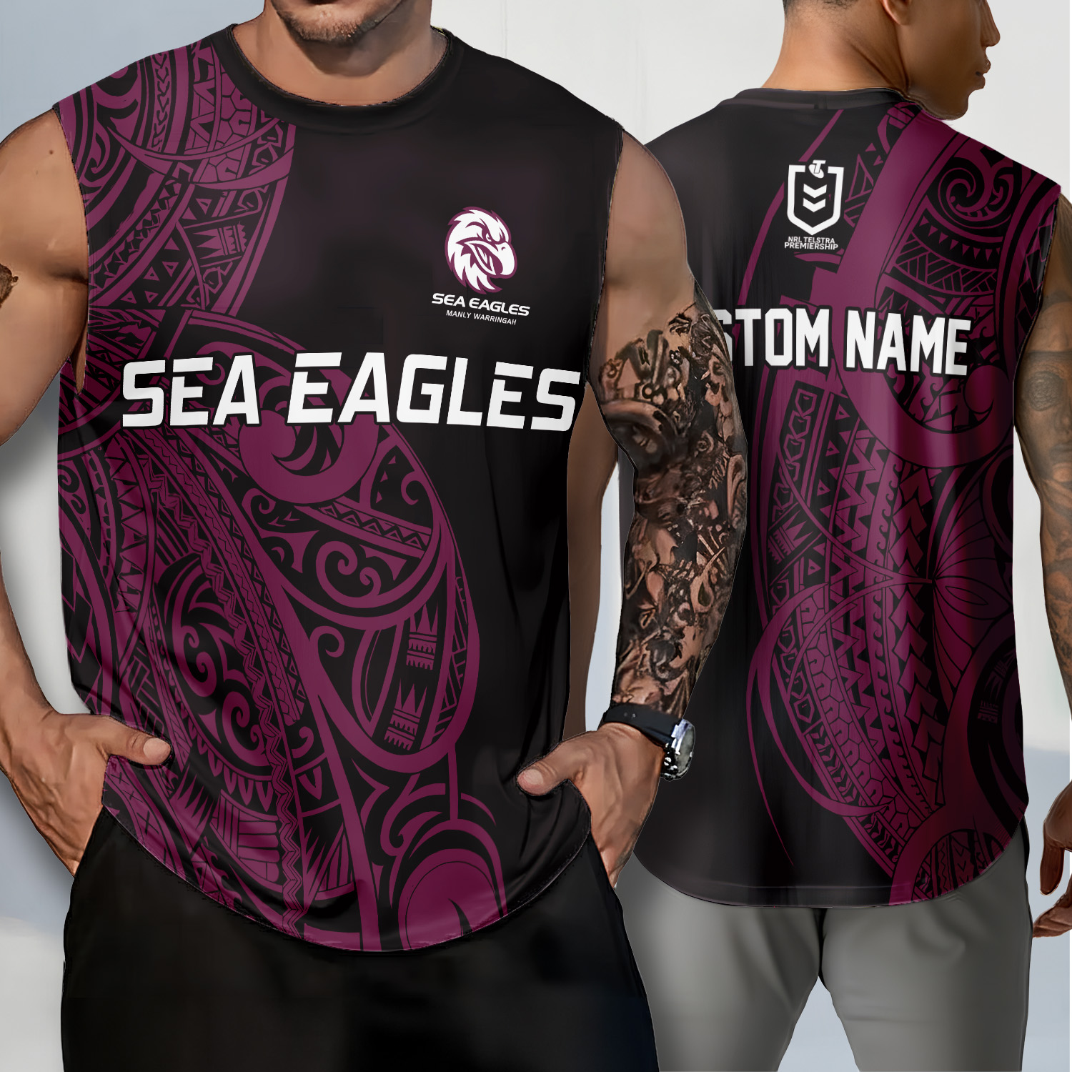 Auspiritmerch Manly Warringah Sea Eagles Personalized Tank Top Gift For Fans