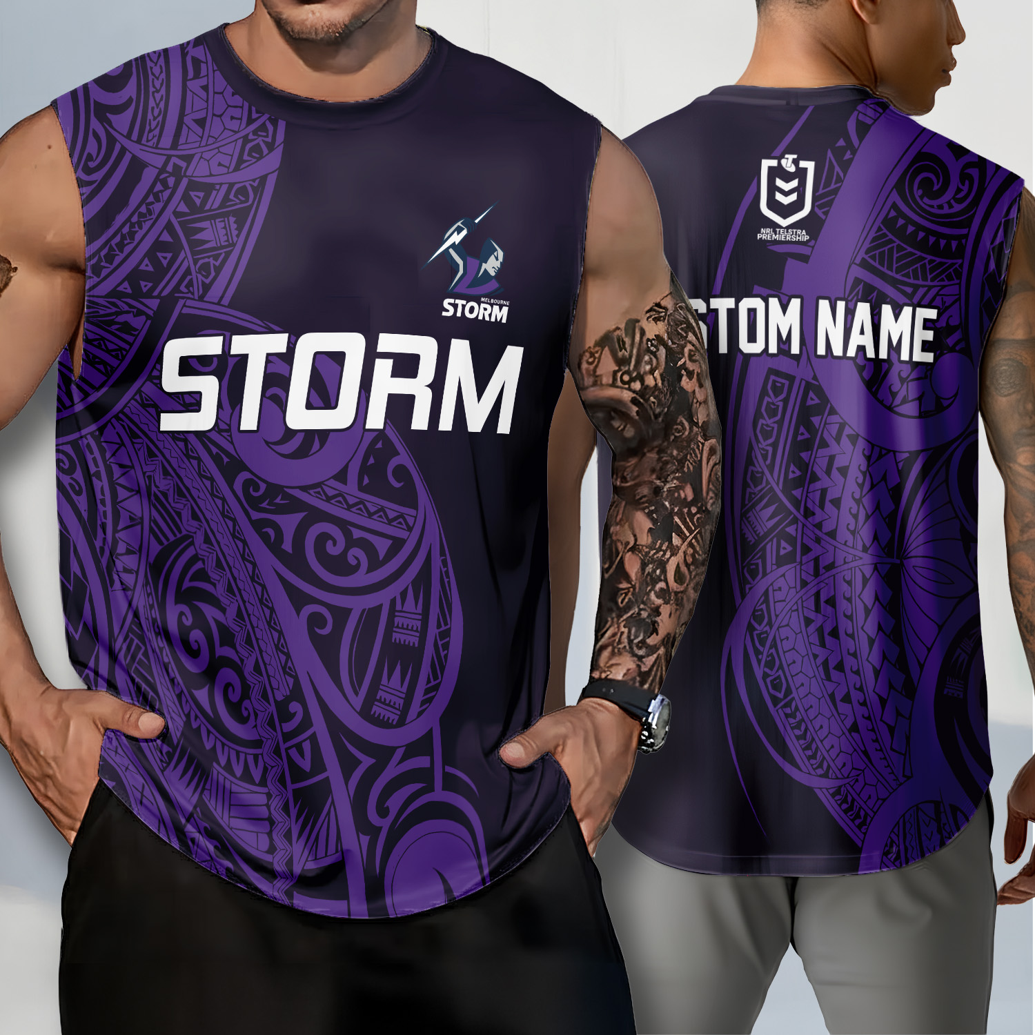 Auspiritmerch Melbourne Storm Personalized Tank Top Gift For Fans
