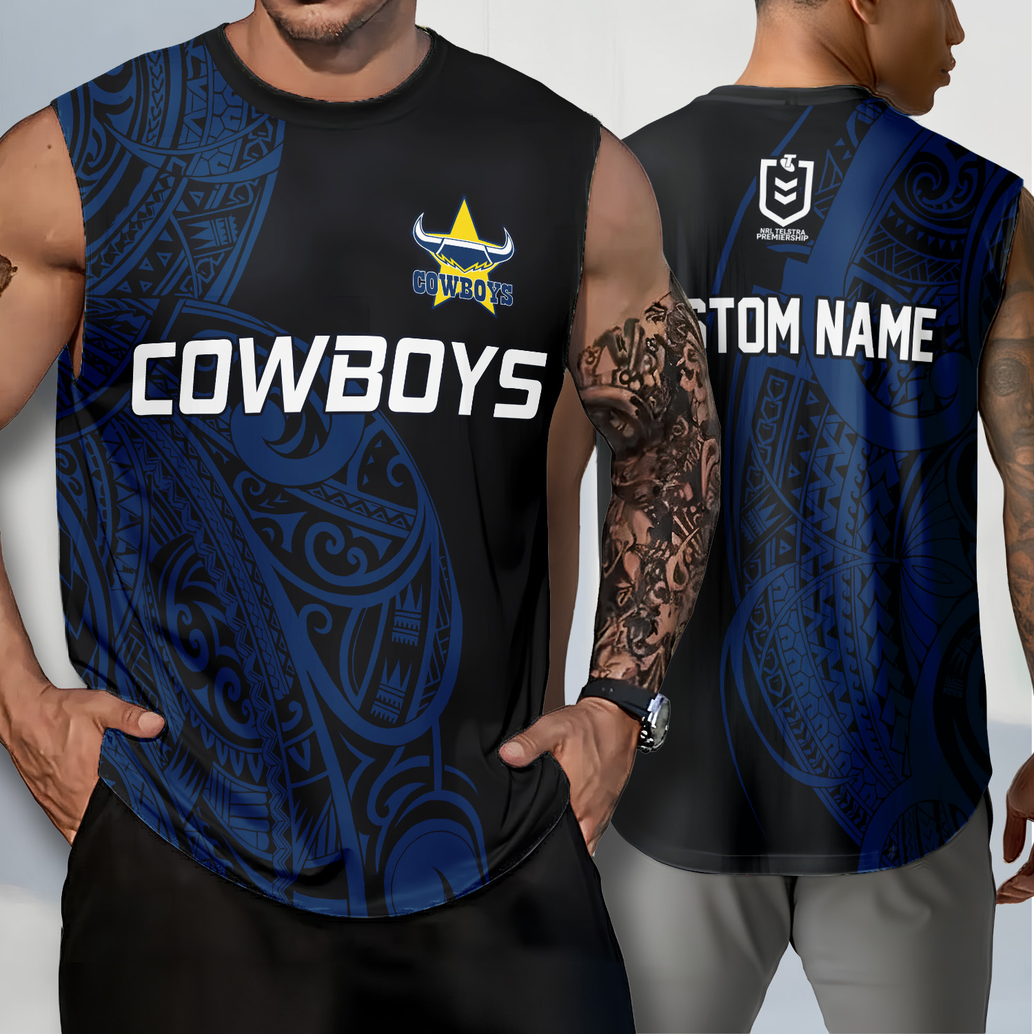 Auspiritmerch North Queensland Cowboys Personalized Tank Top Gift For Fans