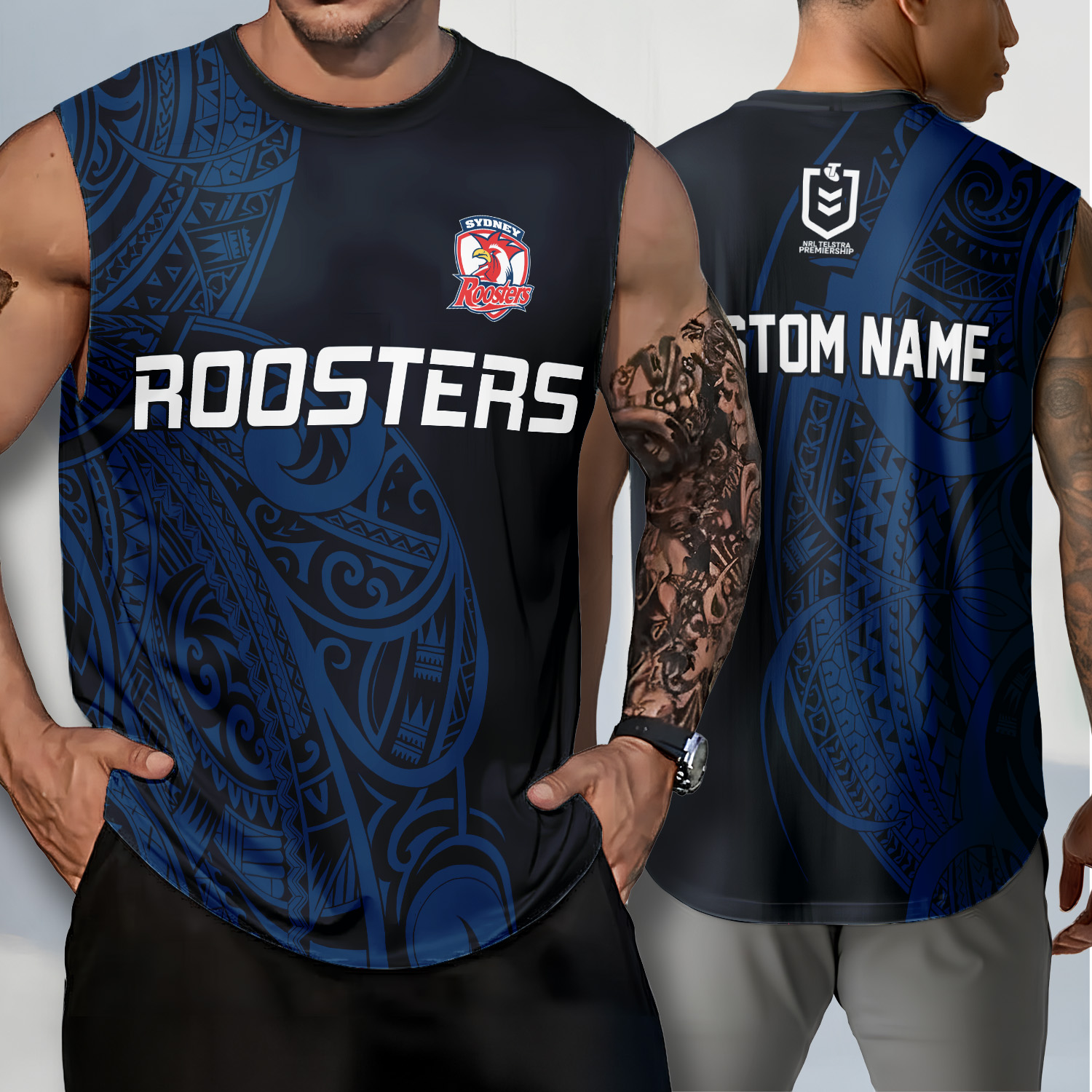 Auspiritmerch Sydney Roosters Personalized Tank Top Gift For Fans