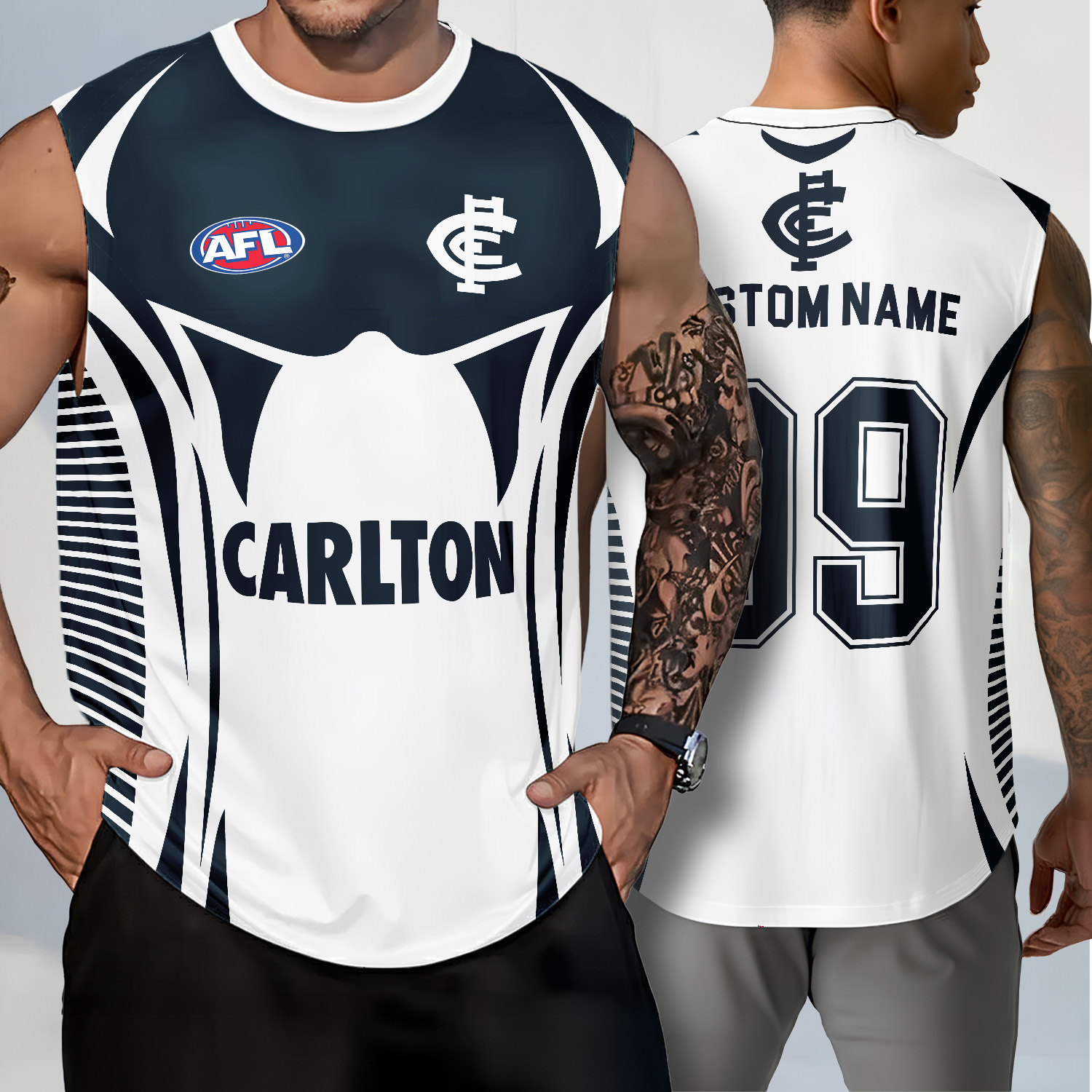 Auspiritmerch Carlton Blues Personalized Tank Top Gift For Fans
