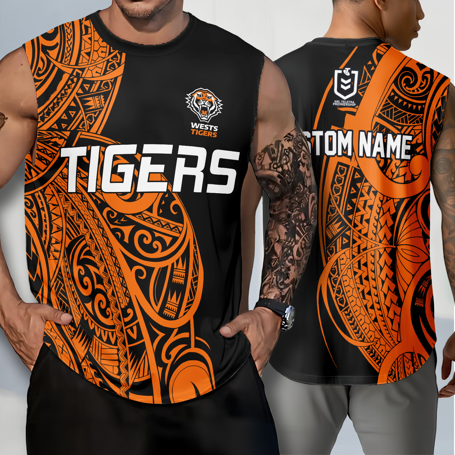 Auspiritmerch Wests Tigers Personalized Tank Top Gift For Fans