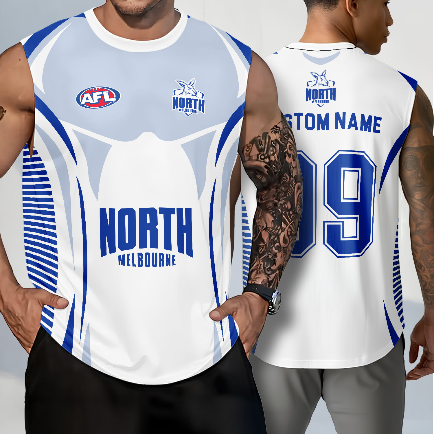 Auspiritmerch North Melbourne Personalized Tank Top Gift For Fans