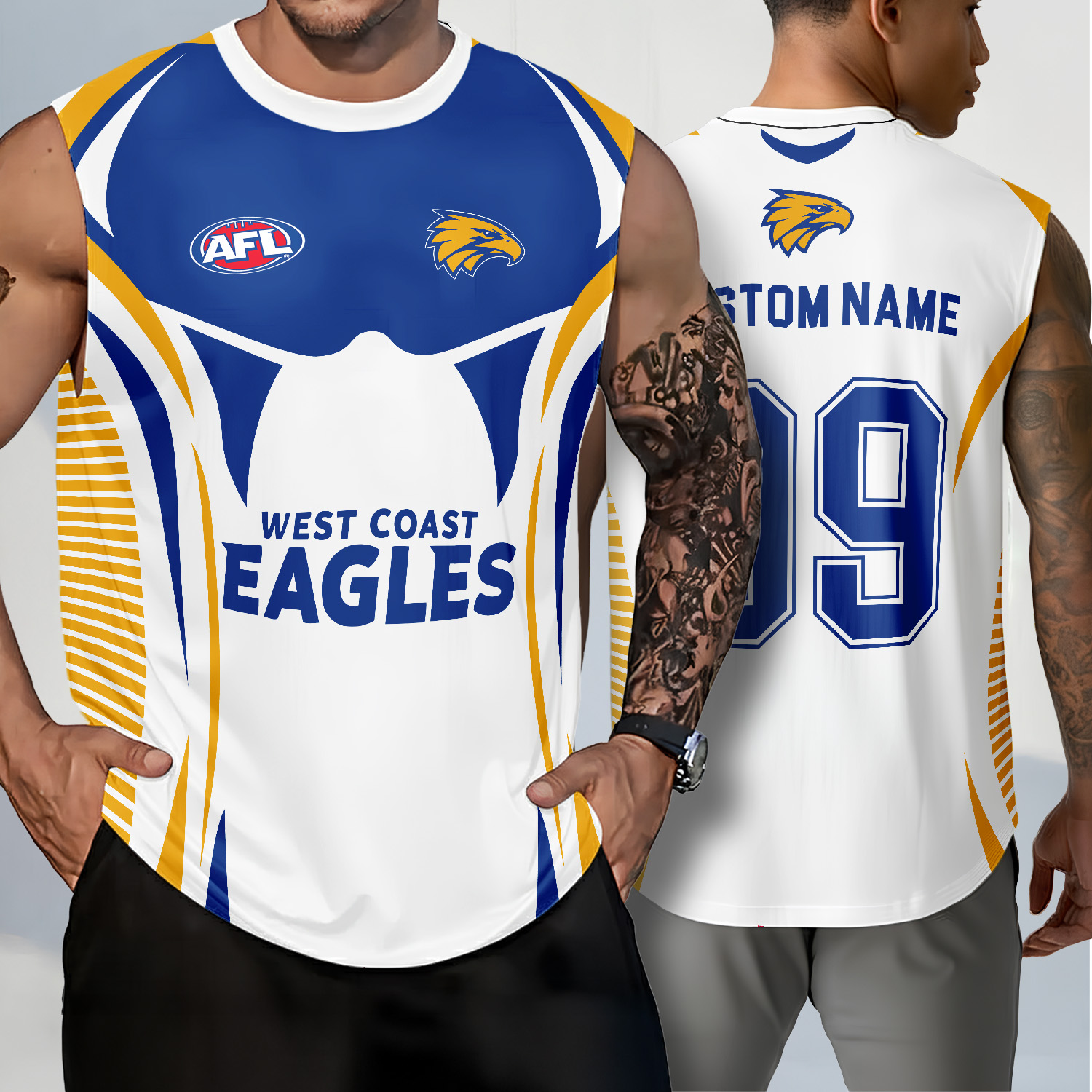 Auspiritmerch West Coast Eagles Personalized Tank Top Gift For Fans