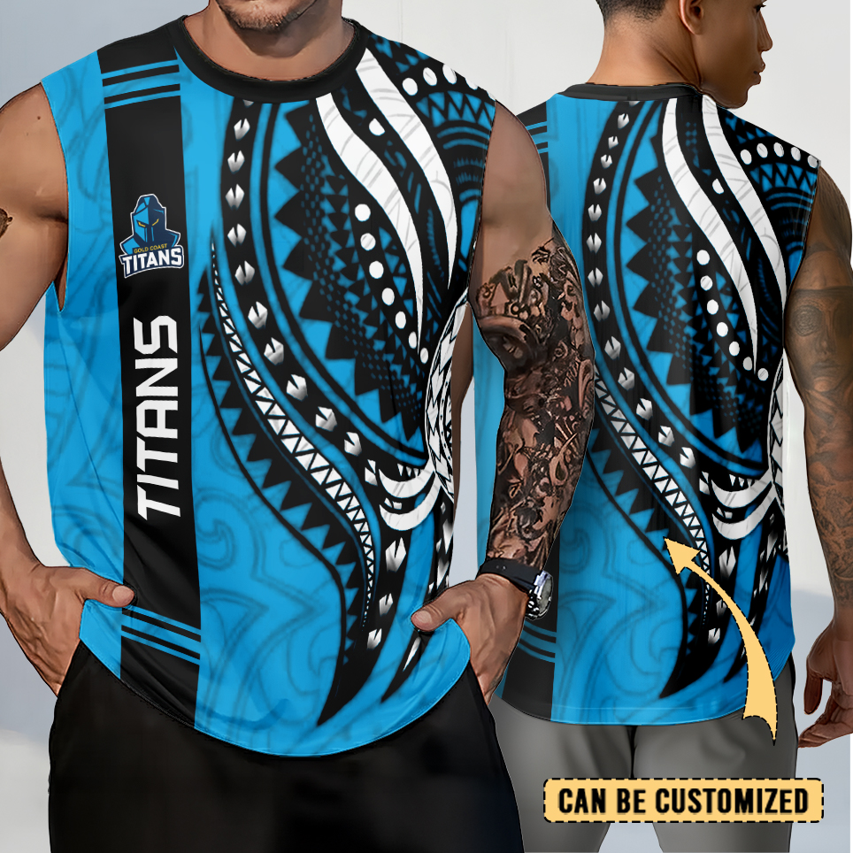 Auspiritmerch Gold Coast Titans Personalized Tank Top Gift For Fans