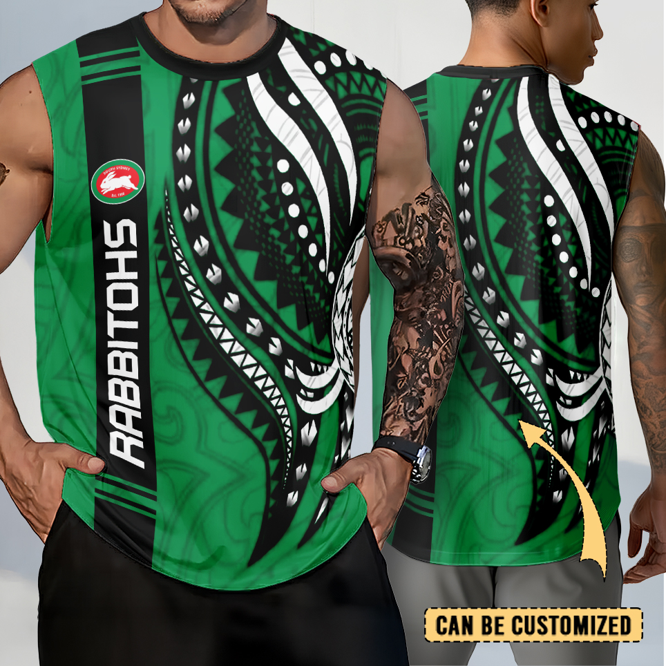 Auspiritmerch South Sydney Rabbitohs Personalized Tank Top Gift For Fans