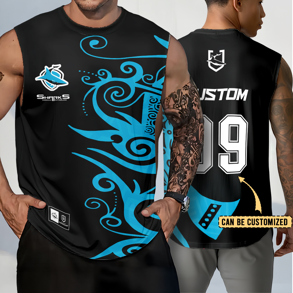 Auspiritmerch Cronulla-Sutherland Sharks Personalized Tank Top Gift For Fans