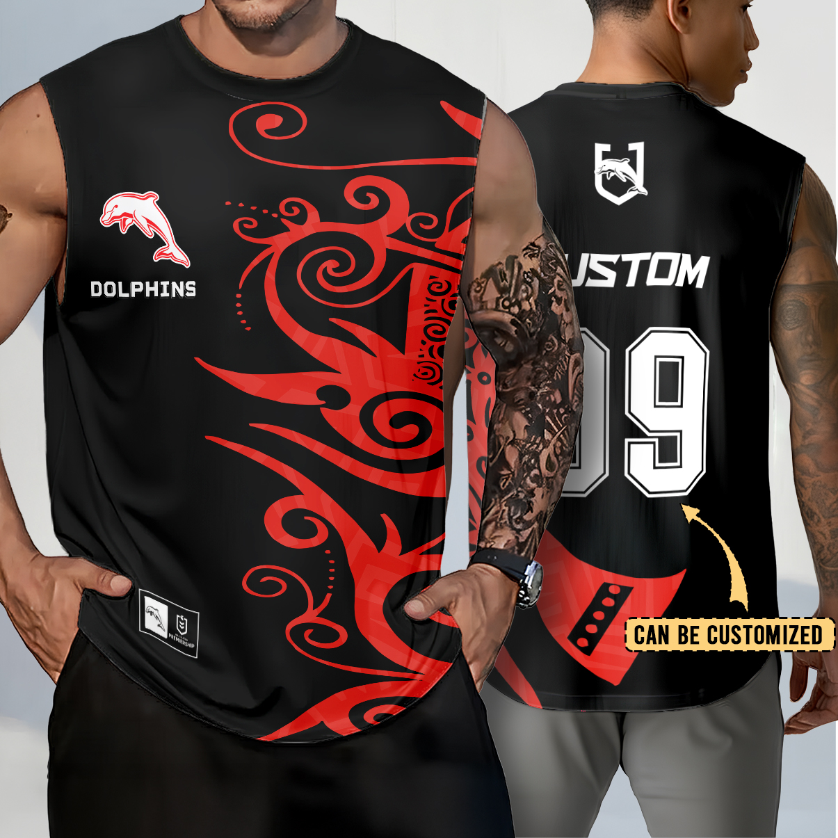 Auspiritmerch Dolphins Personalized Tank Top Gift For Fans