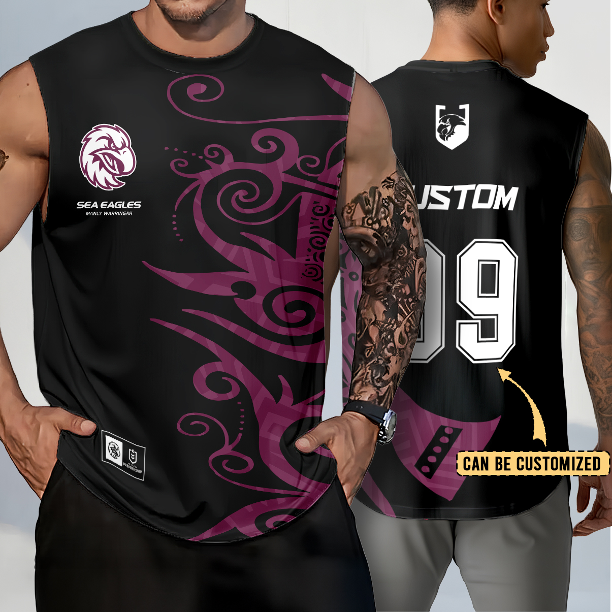 Auspiritmerch Manly Warringah Sea Eagles Personalized Tank Top Gift For Fans