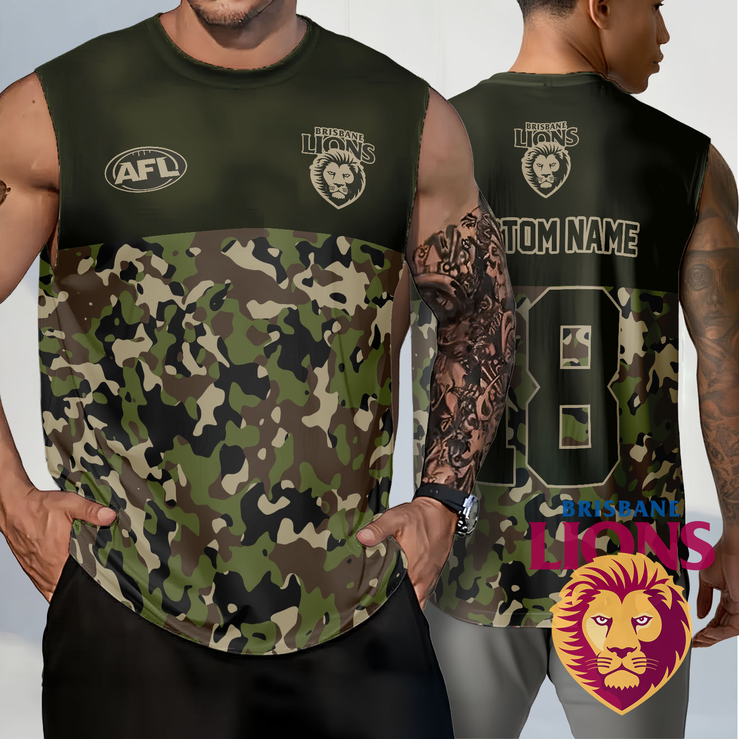 Auspiritmerch Brisbane Lions Personalized Tank Top Gift For Fans