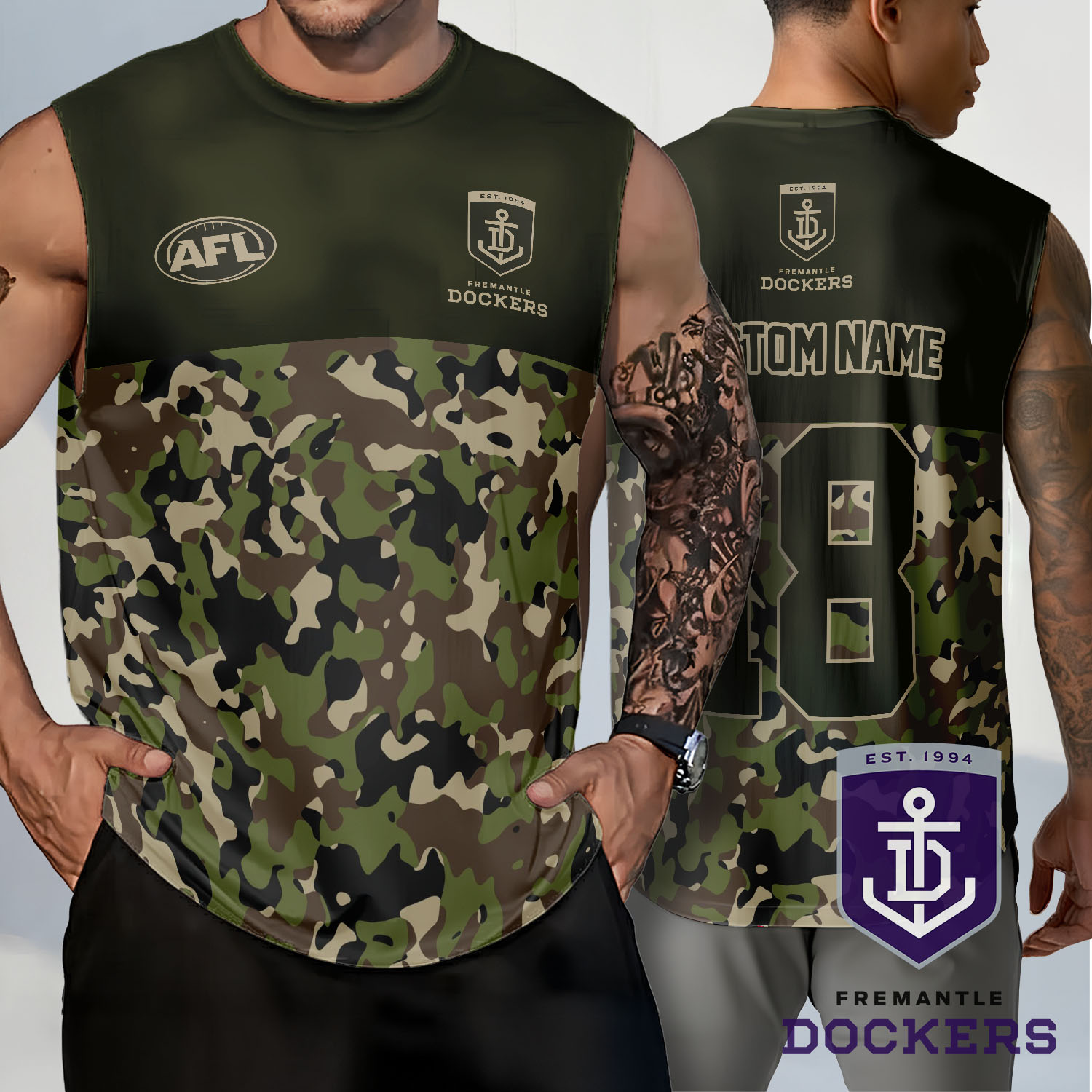 Auspiritmerch Fremantle Dockers Personalized Tank Top Gift For Fans