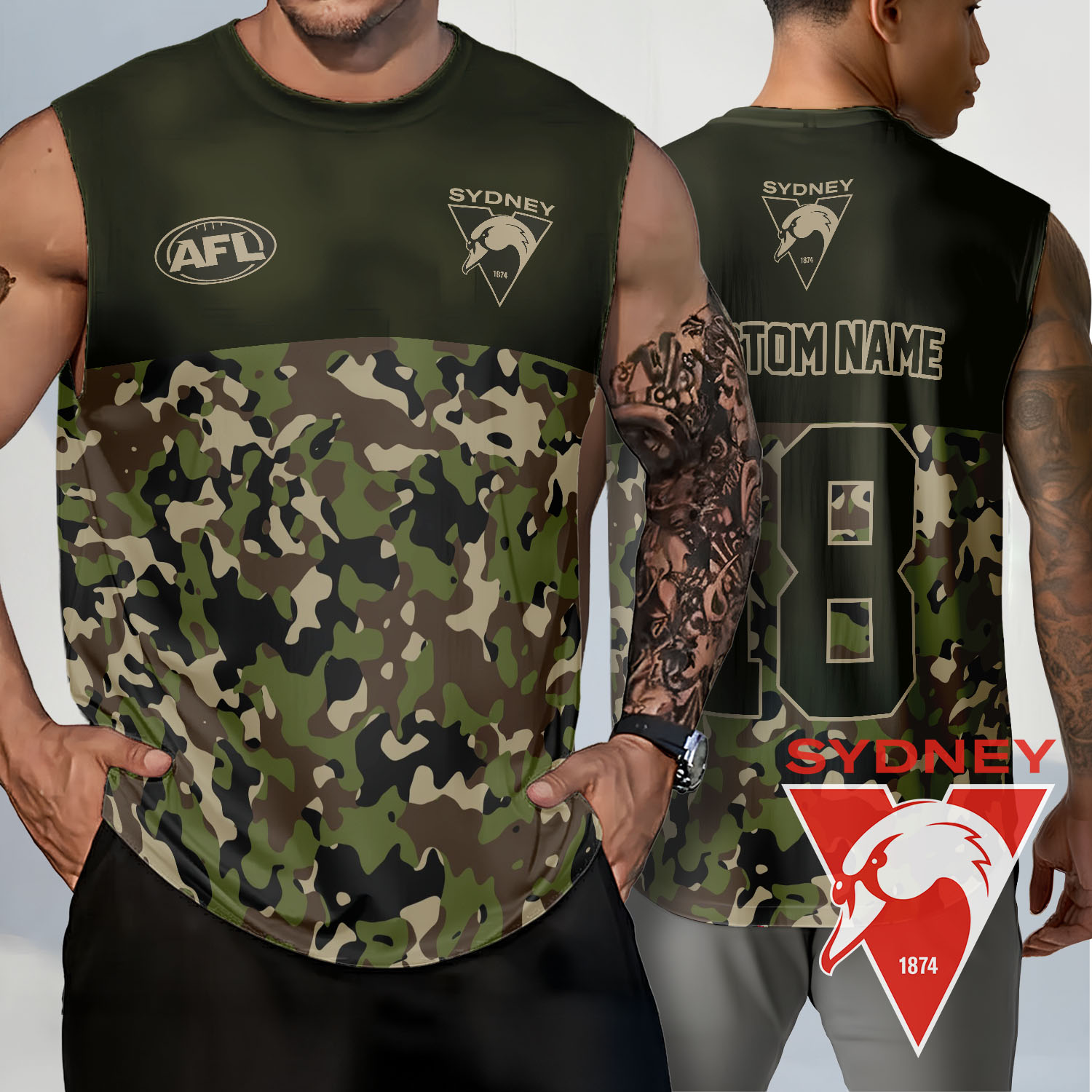 Auspiritmerch Sydney Swans Personalized Tank Top Gift For Fans