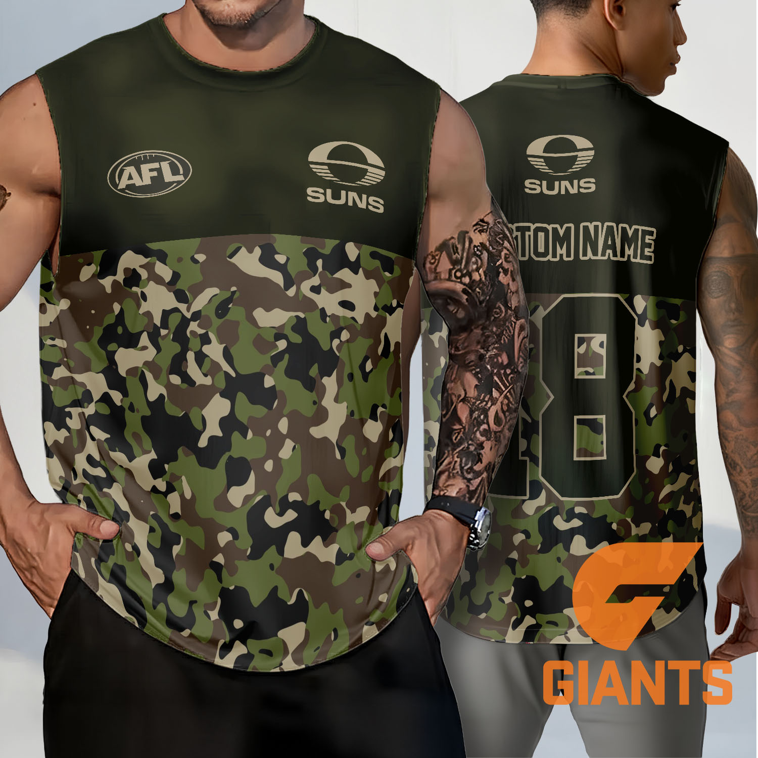 Auspiritmerch GWS Giants Personalized Tank Top Gift For Fans