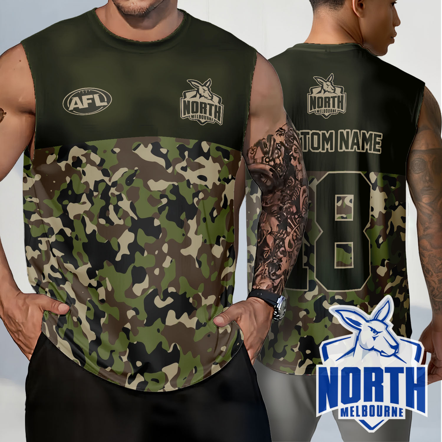 Auspiritmerch North Melbourne Personalized Tank Top Gift For Fans