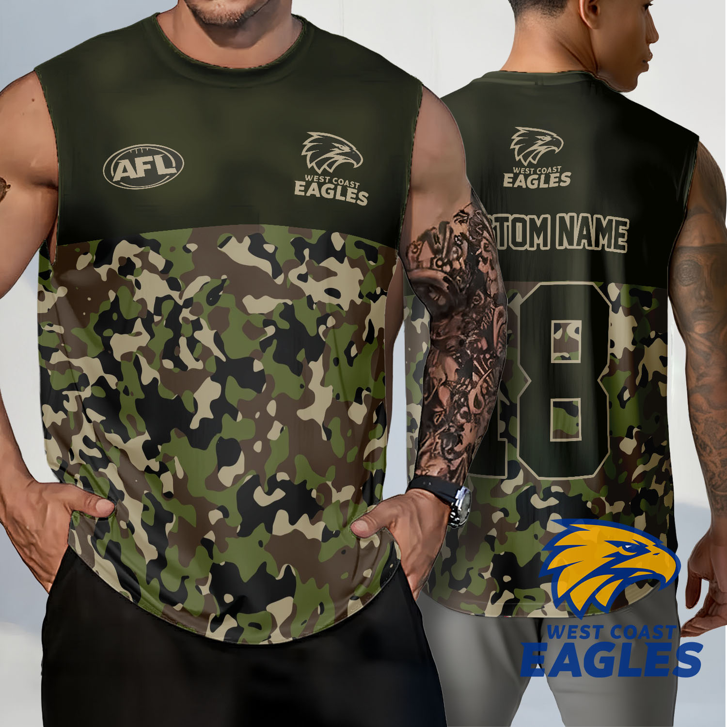 Auspiritmerch West Coast Eagles Personalized Tank Top Gift For Fans