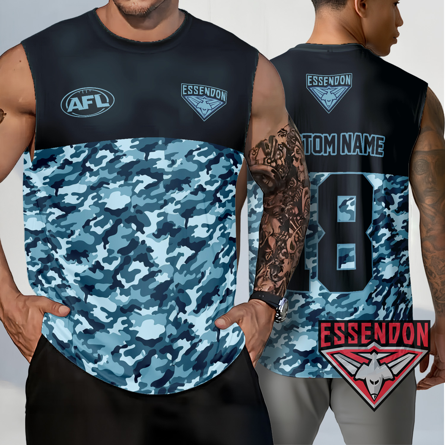 Auspiritmerch Essendon Personalized Tank Top Gift For Fans