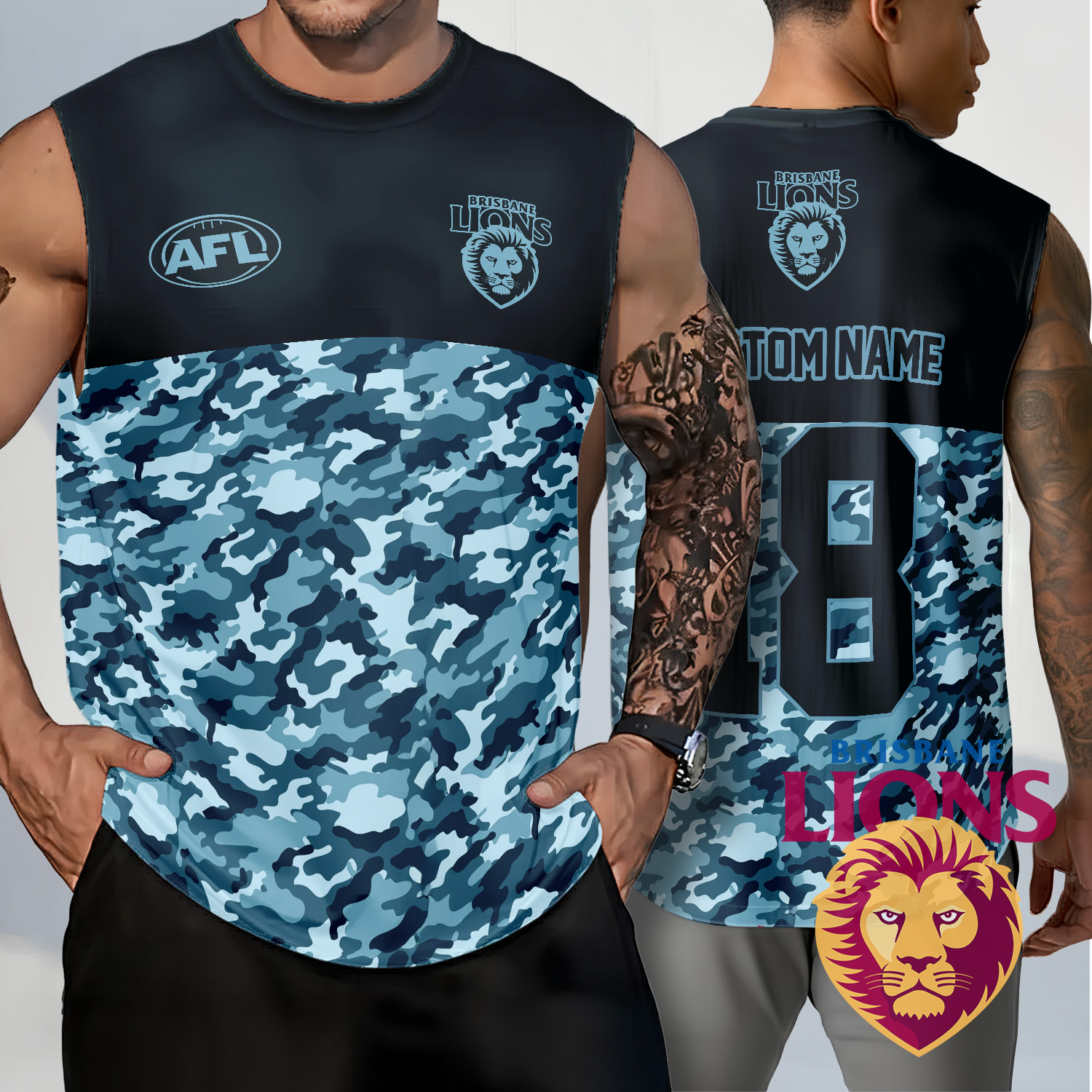 Auspiritmerch Brisbane Lions Personalized Tank Top Gift For Fans