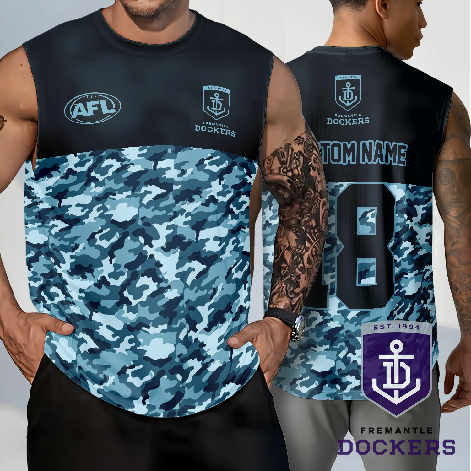 Auspiritmerch Fremantle Dockers Personalized Tank Top Gift For Fans