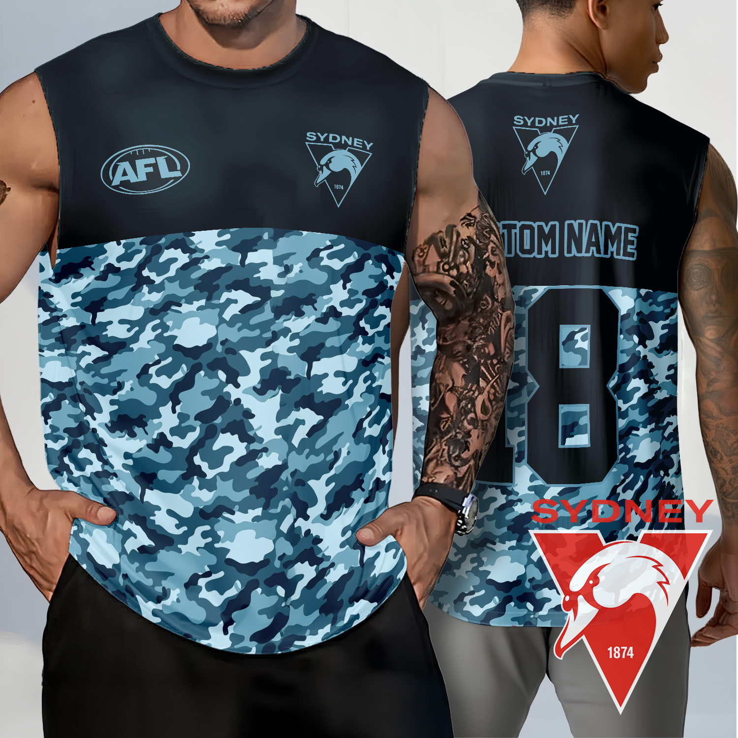 Auspiritmerch Sydney Swans Personalized Tank Top Gift For Fans