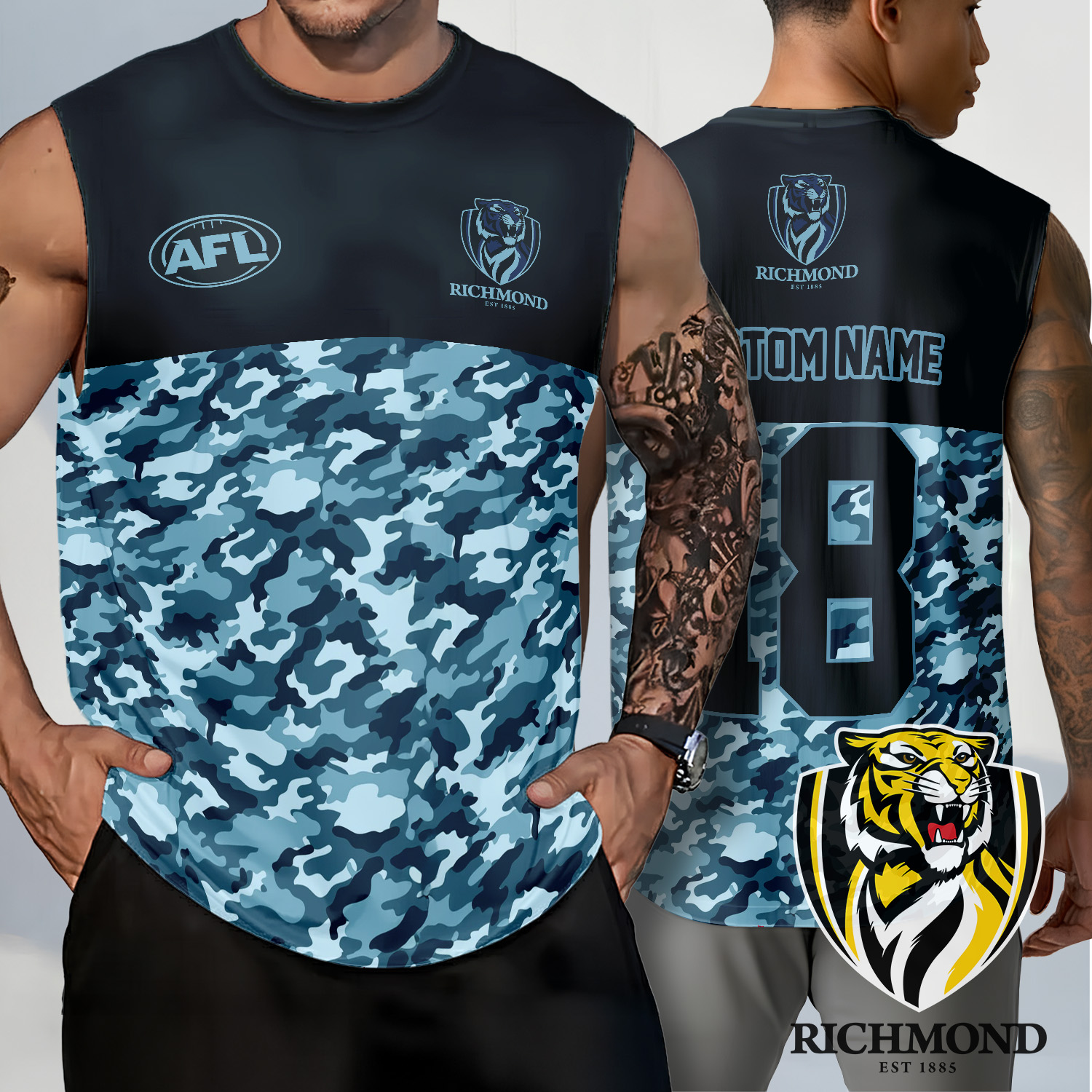 Auspiritmerch Richmond Tigers Personalized Tank Top Gift For Fans