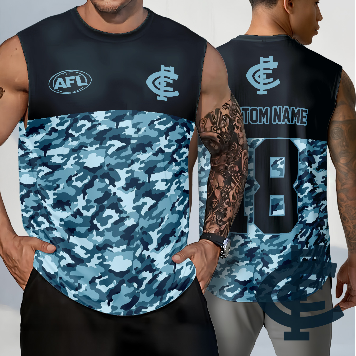 Auspiritmerch Carlton Blues Personalized Tank Top Gift For Fans