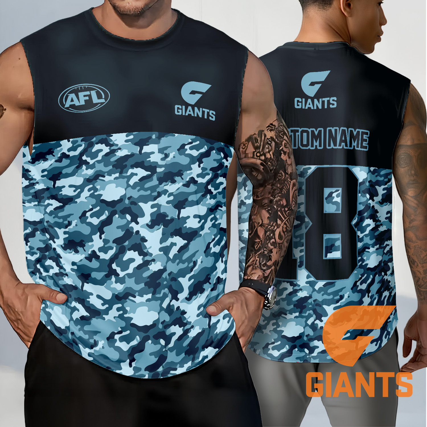 Auspiritmerch GWS Giants Personalized Tank Top Gift For Fans