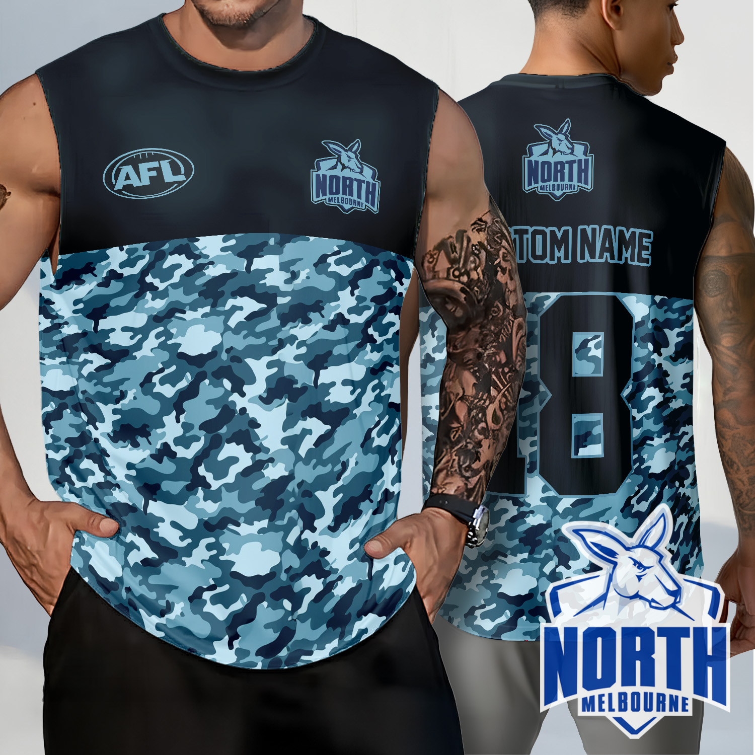 Auspiritmerch North Melbourne Personalized Tank Top Gift For Fans
