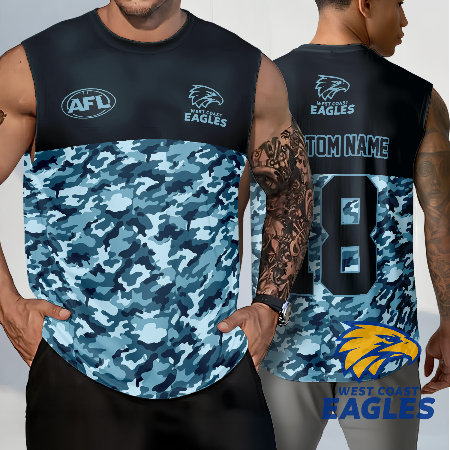 Auspiritmerch West Coast Eagles Personalized Tank Top Gift For Fans