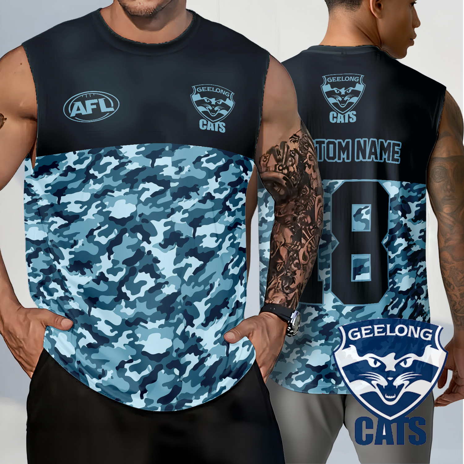 Auspiritmerch Geelong Cats Personalized Tank Top Gift For Fans