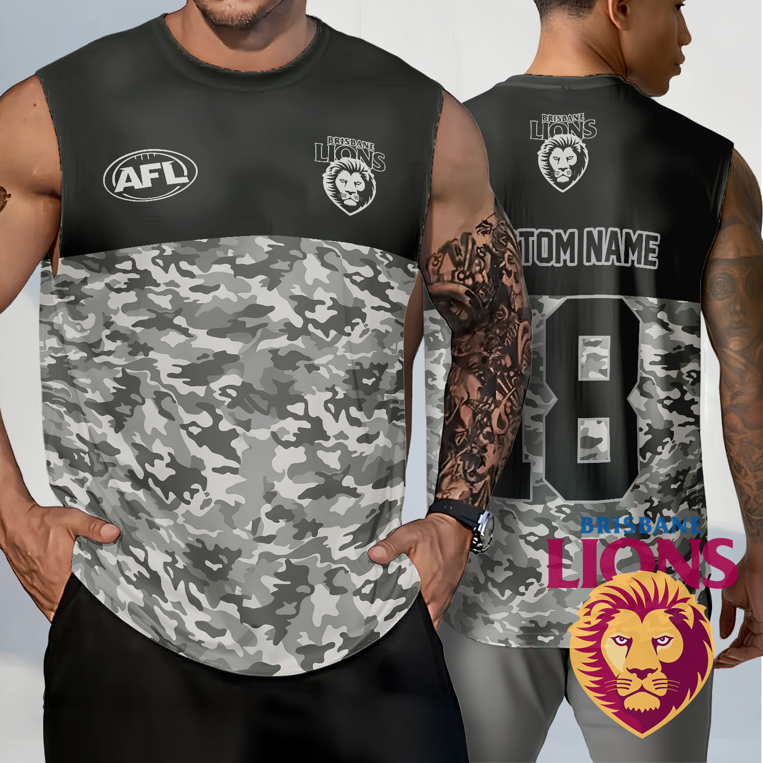Auspiritmerch Brisbane Lions Personalized Tank Top Gift For Fans