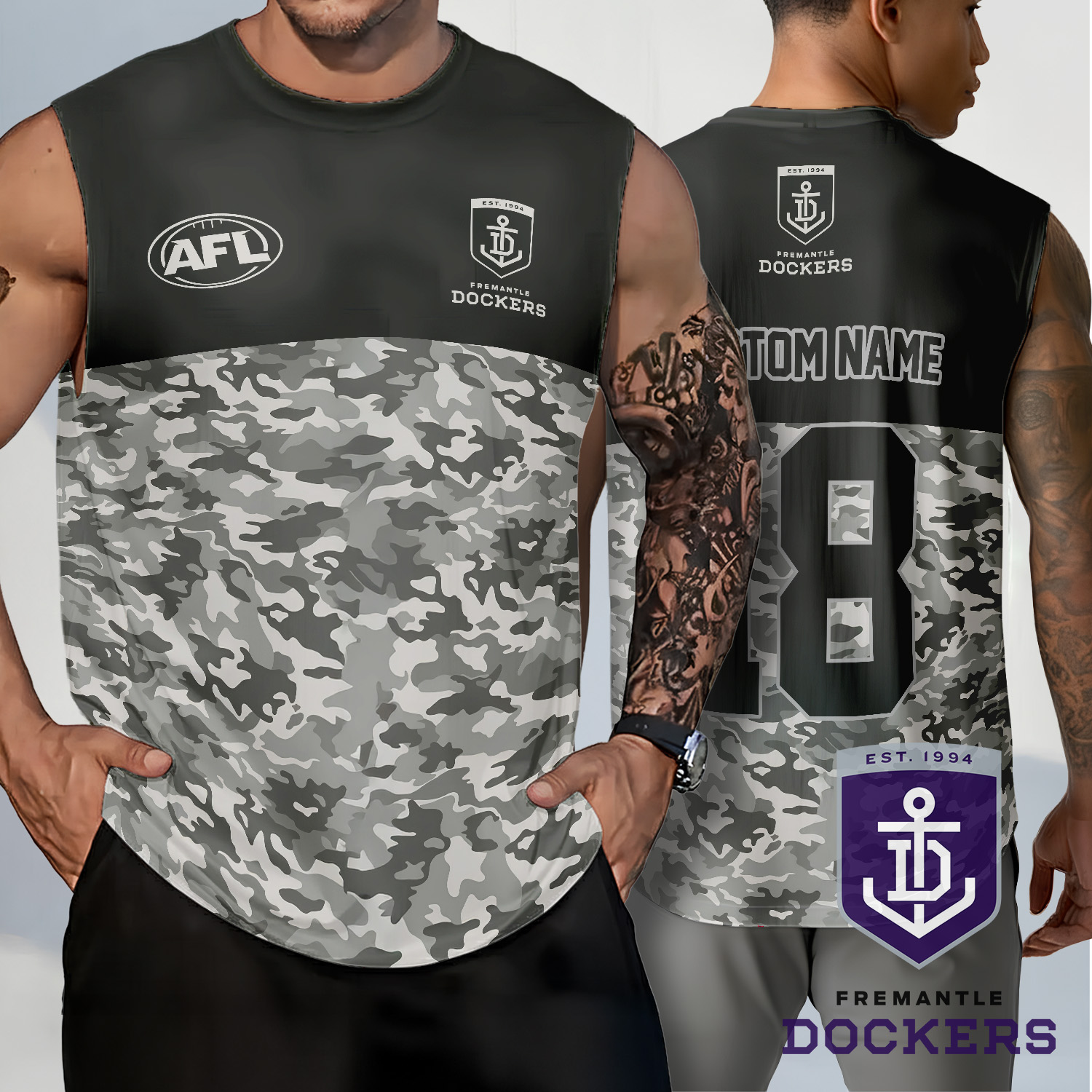 Auspiritmerch Fremantle Dockers Personalized Tank Top Gift For Fans