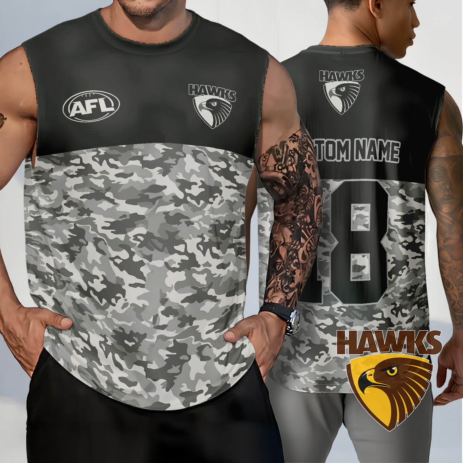 Auspiritmerch Hawthorn Hawks Personalized Tank Top Gift For Fans