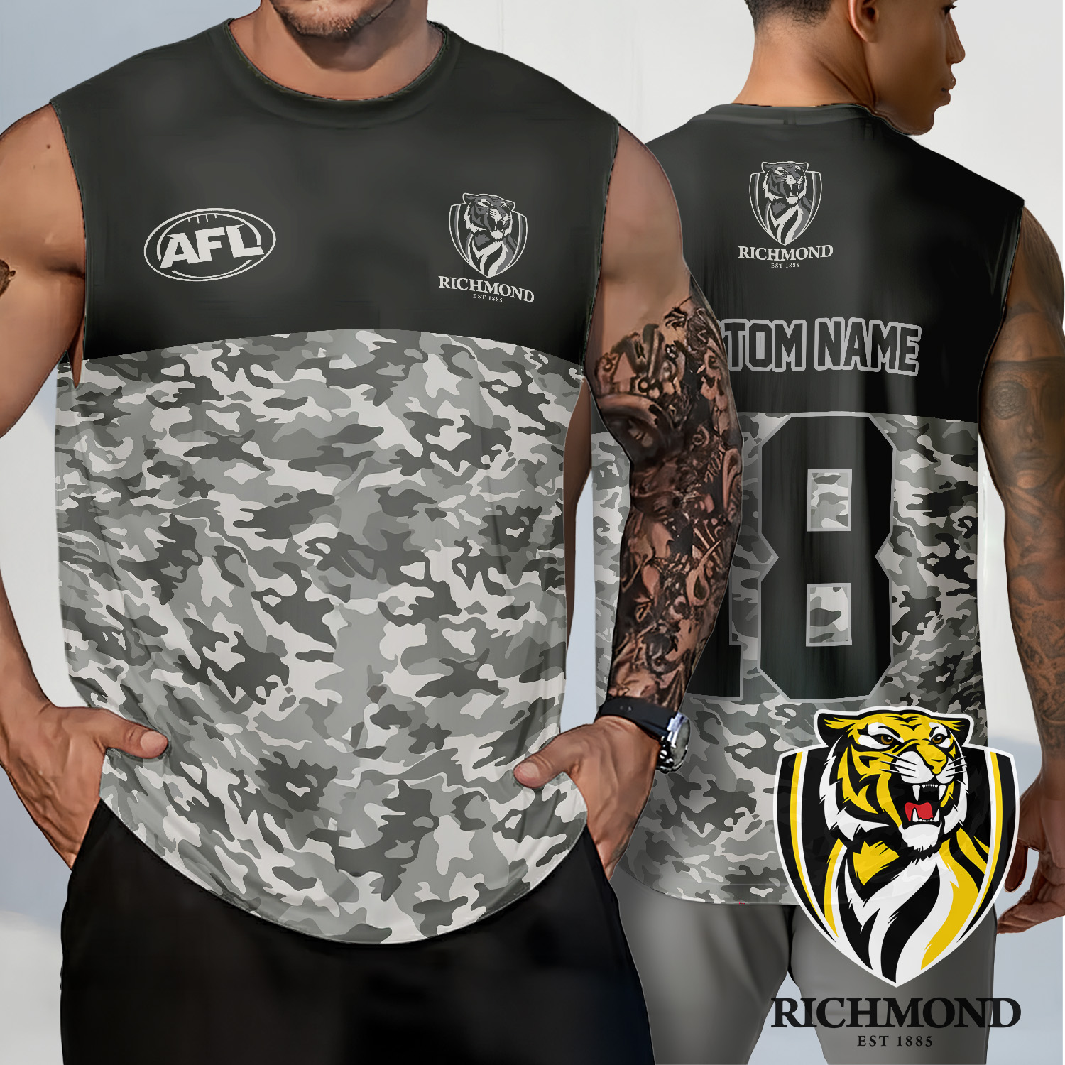 Auspiritmerch Richmond Tigers Personalized Tank Top Gift For Fans