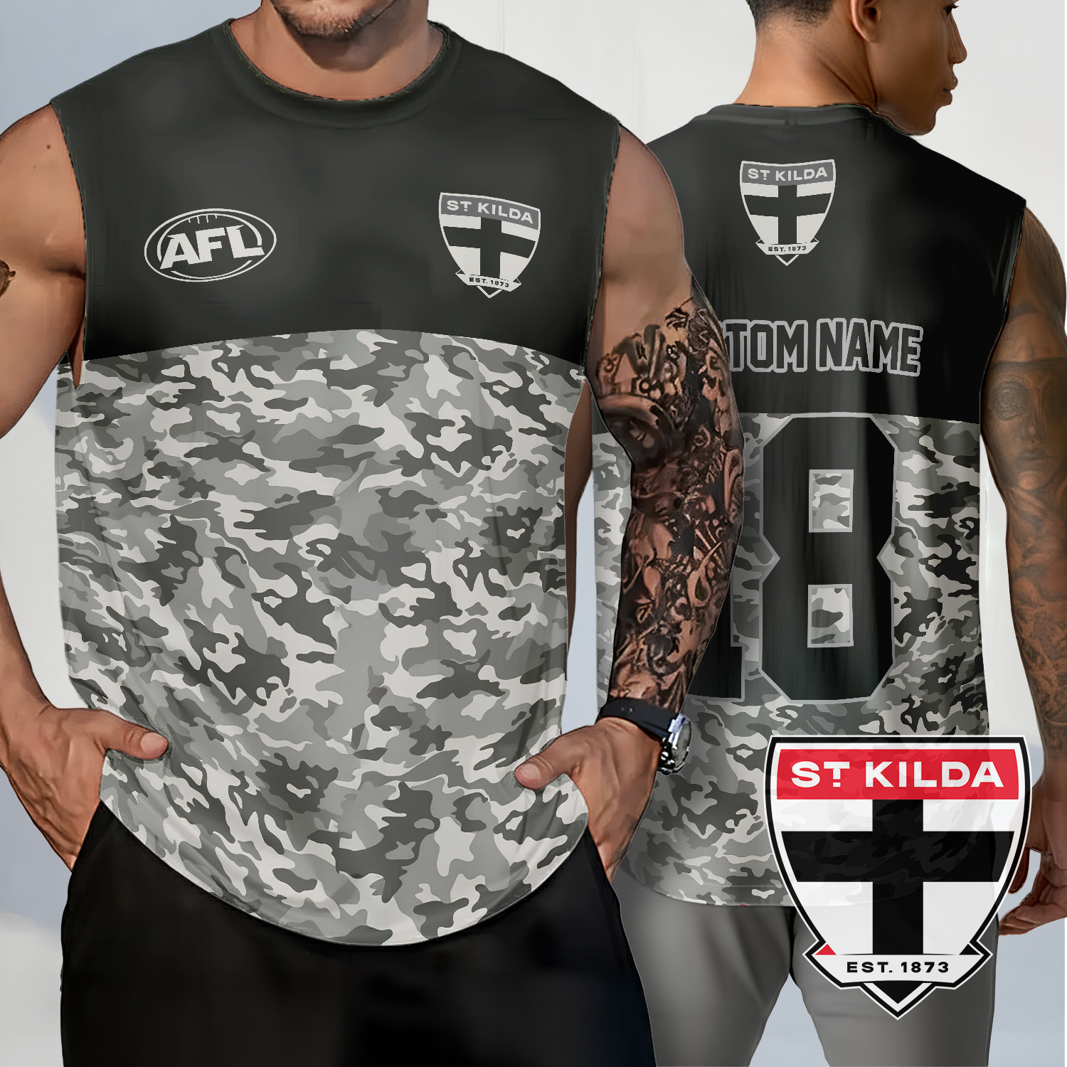 Auspiritmerch St Kilda Saints Personalized Tank Top Gift For Fans