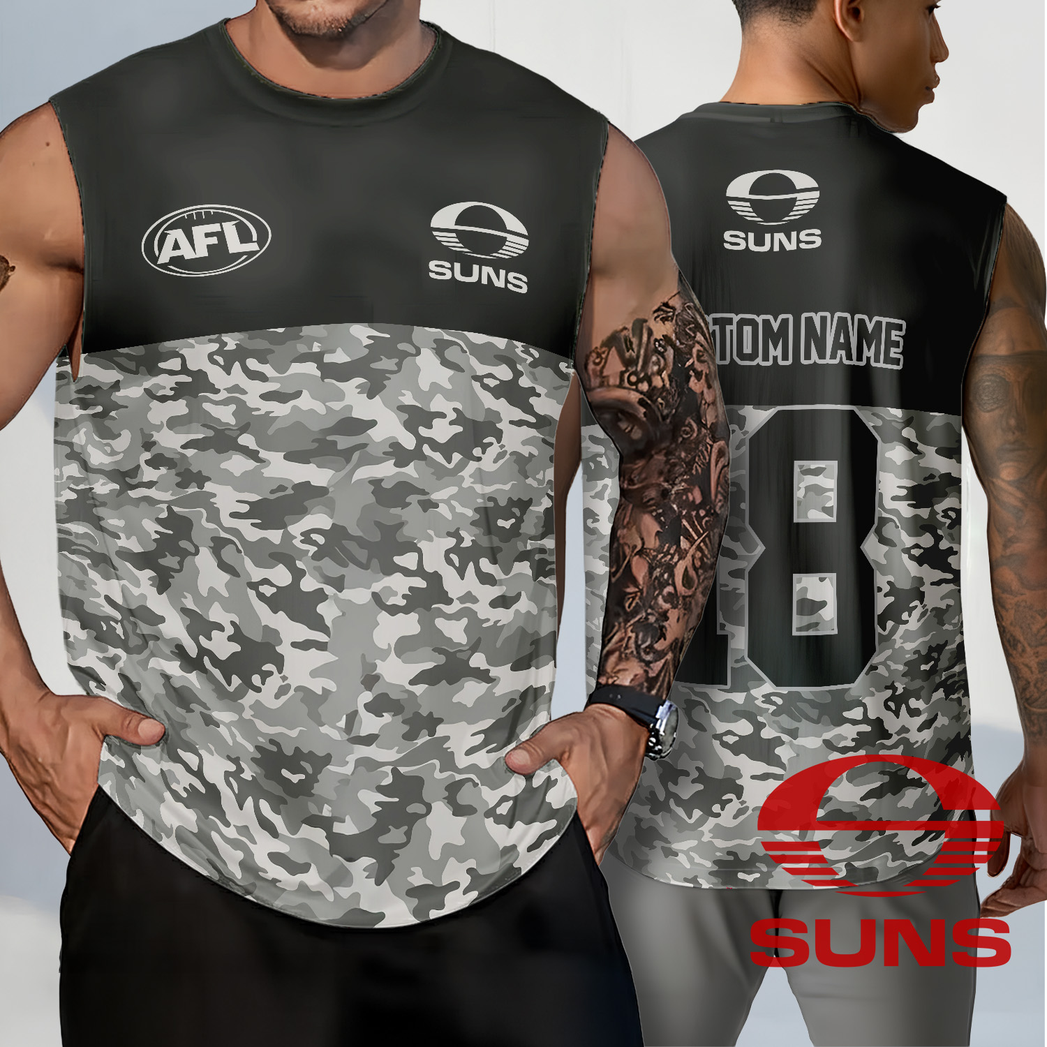 Auspiritmerch Gold Coast Suns Personalized Tank Top Gift For Fans