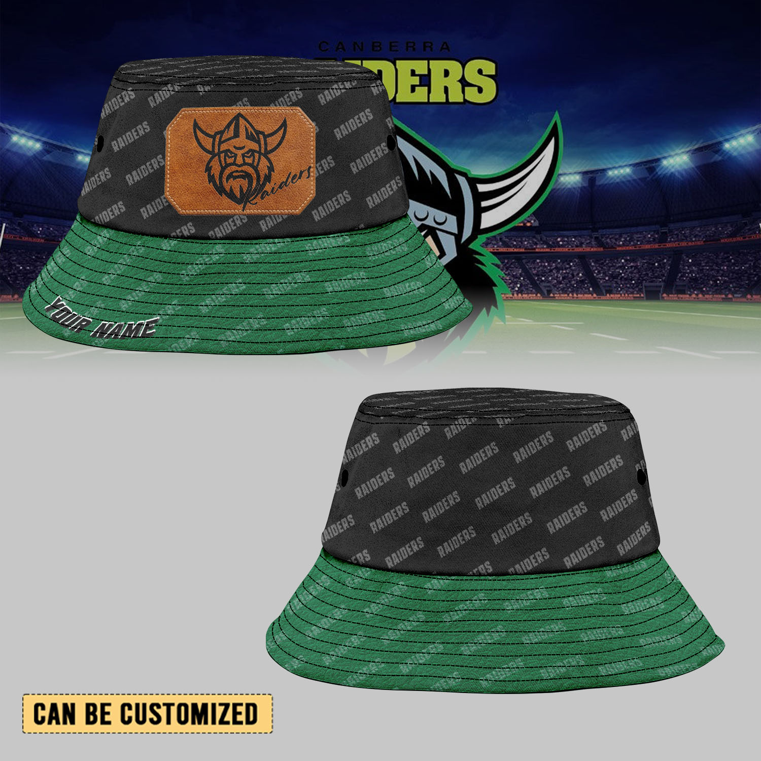 Auspiritmerch Canberra Raiders Sports Personalized Bucket Hat Gift For Fans