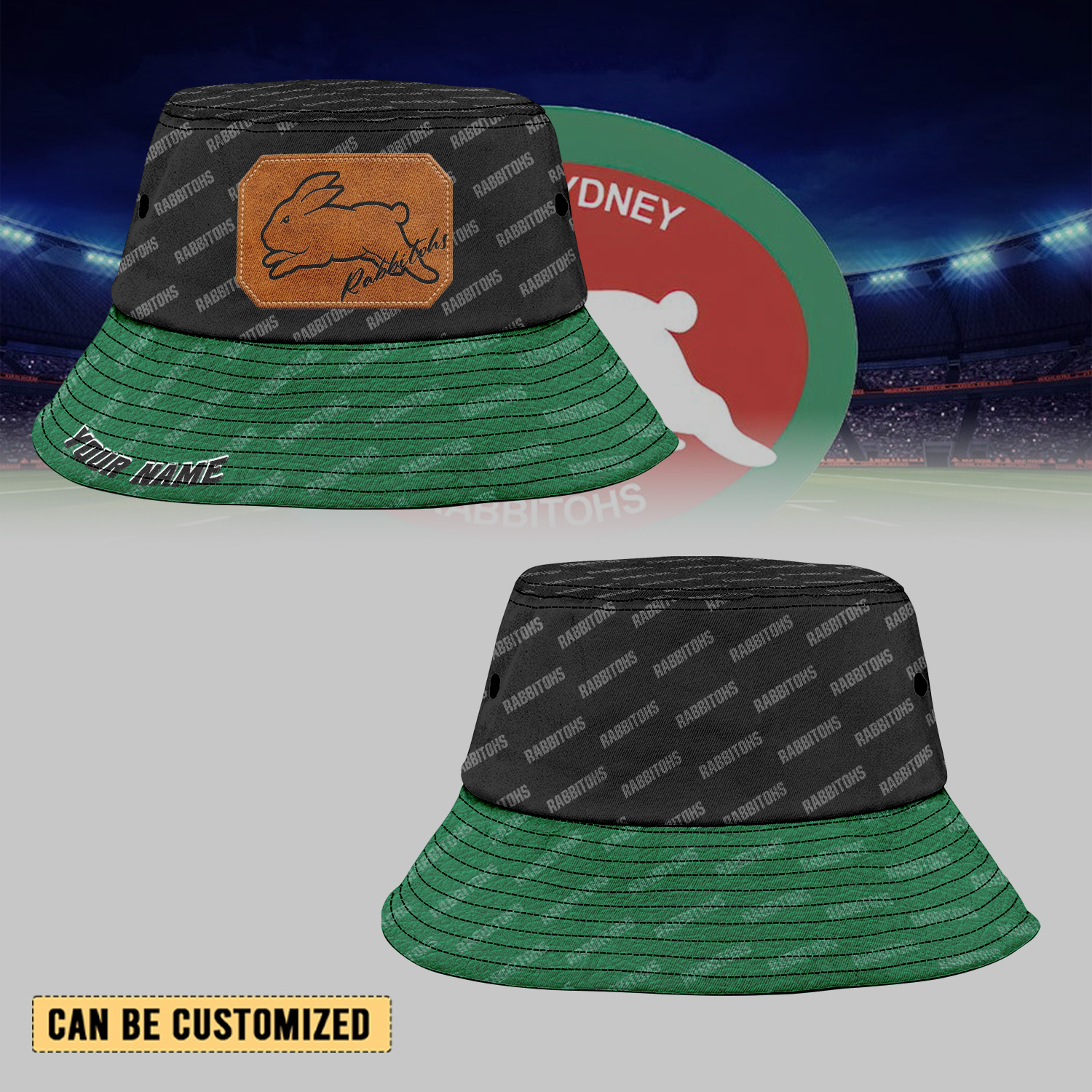 Auspiritmerch South Sydney Rabbitohs Sports Personalized Bucket Hat Gift For Fans