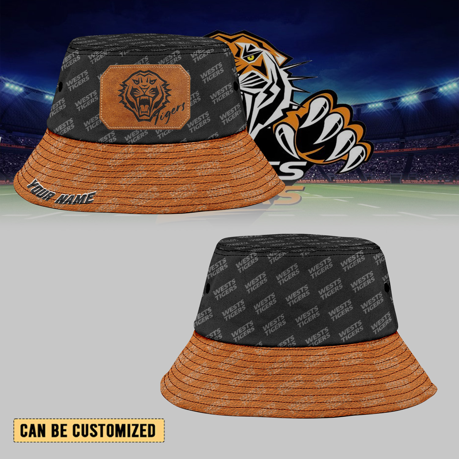 Auspiritmerch Wests Tigers Sports Personalized Bucket Hat Gift For Fans