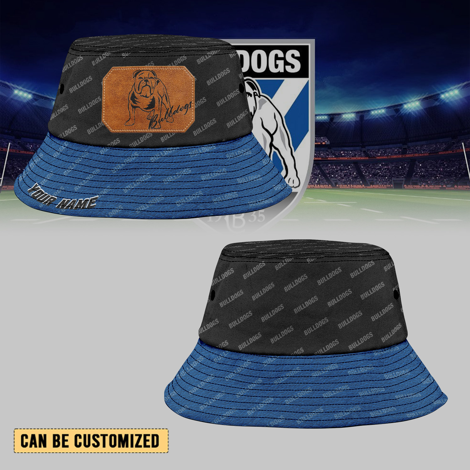 Auspiritmerch Canterbury-Bankstown Bulldogs Sports Personalized Bucket Hat Gift For Fans