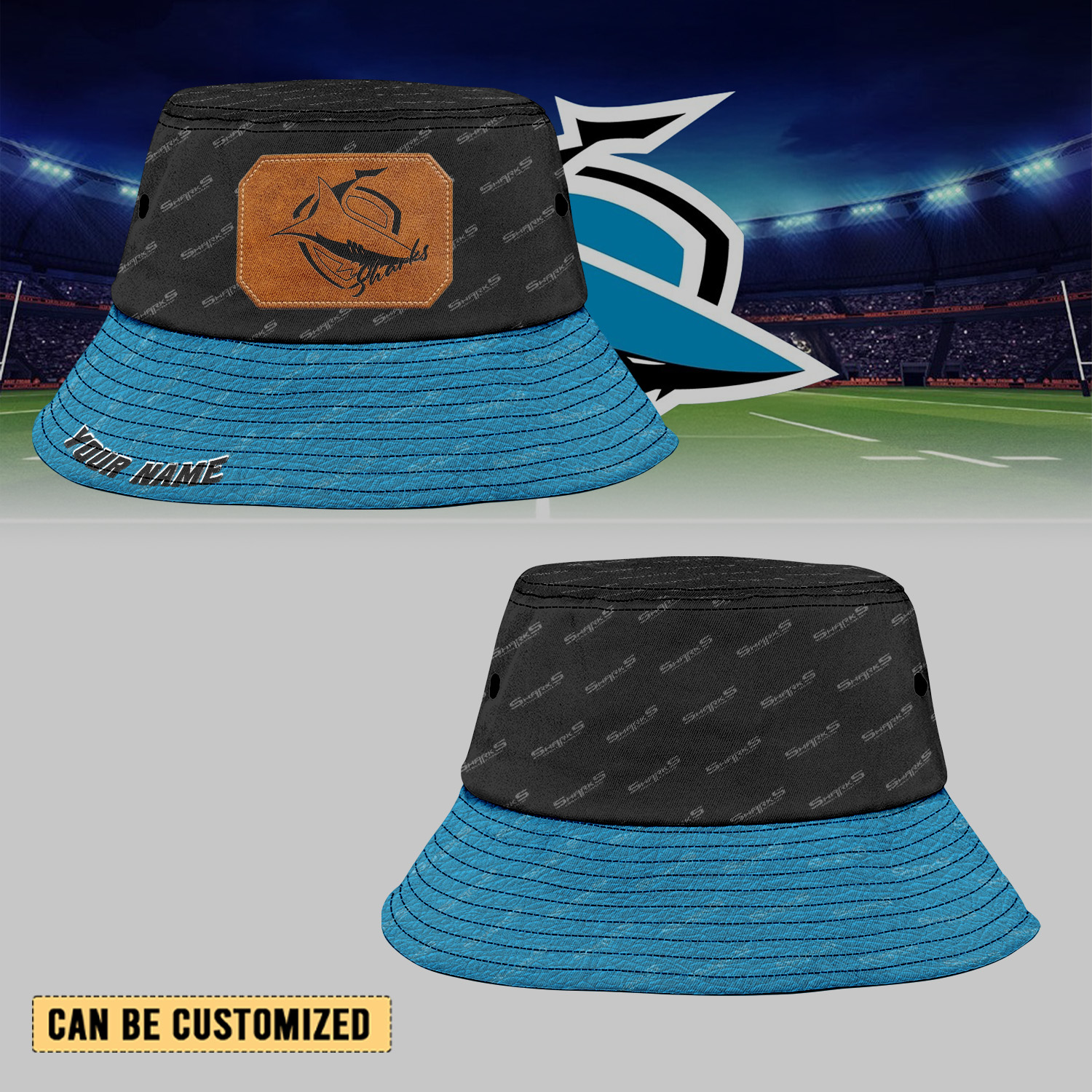 Auspiritmerch Cronulla-Sutherland Sharks Sports Personalized Bucket Hat Gift For Fans