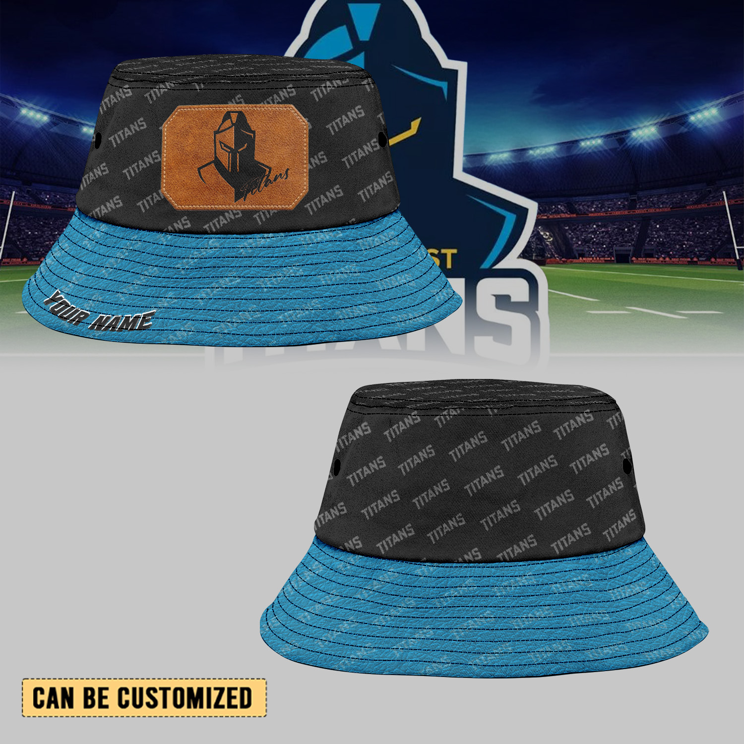 Auspiritmerch Gold Coast Titans Sports Personalized Bucket Hat Gift For Fans